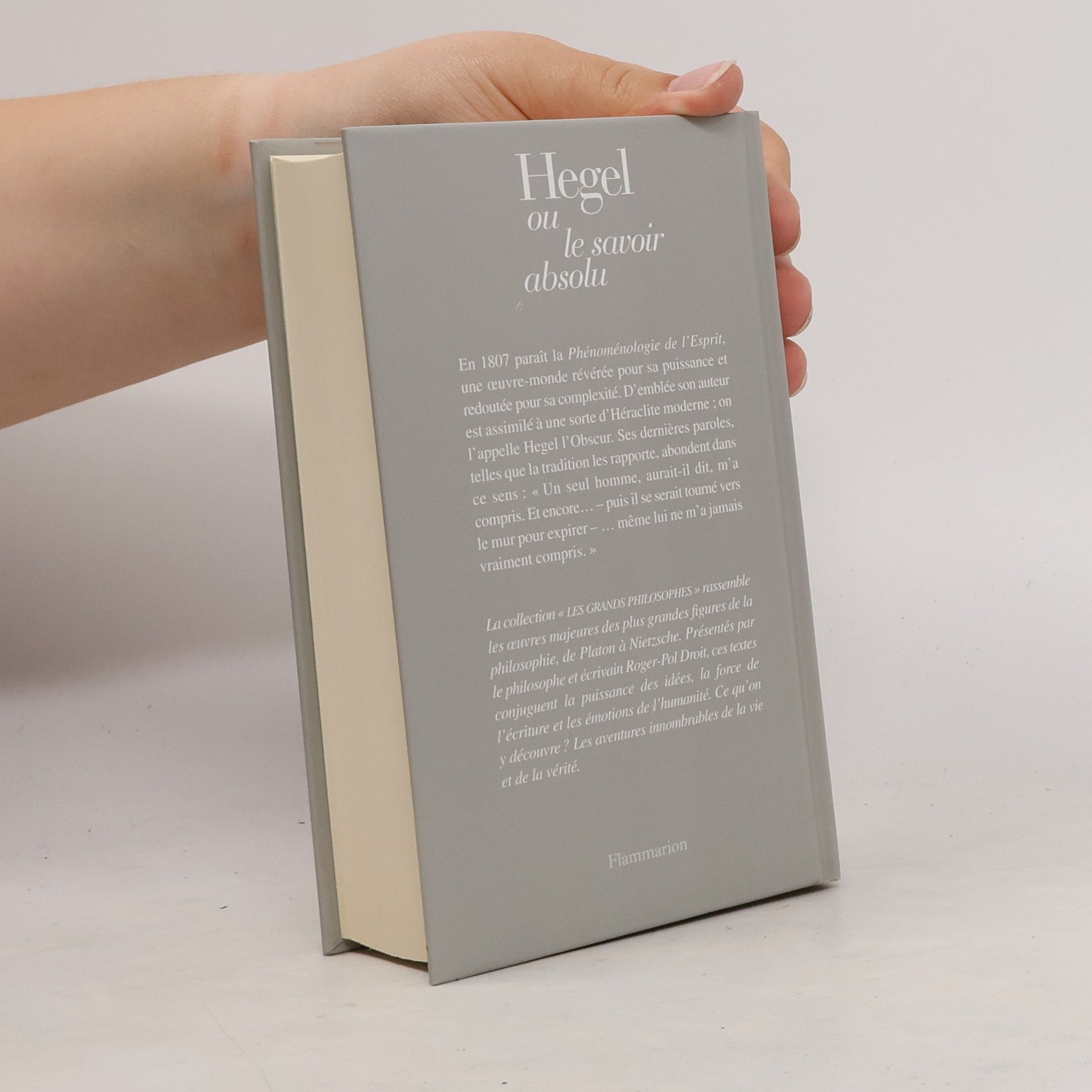 Georg Wilhelm Friedrich Hegel Phénoménologie de l'Esprit