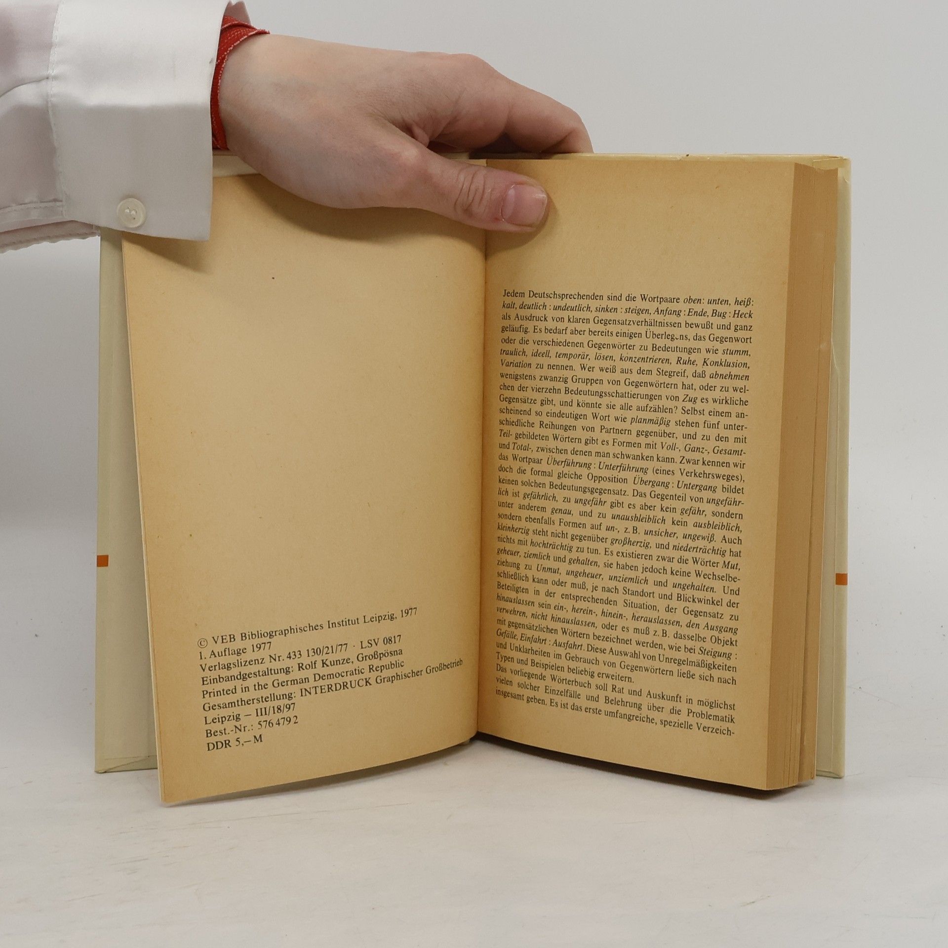 Erhard Agricola Wörter und Gegenwörter. Antonyme der deutschen Sprache