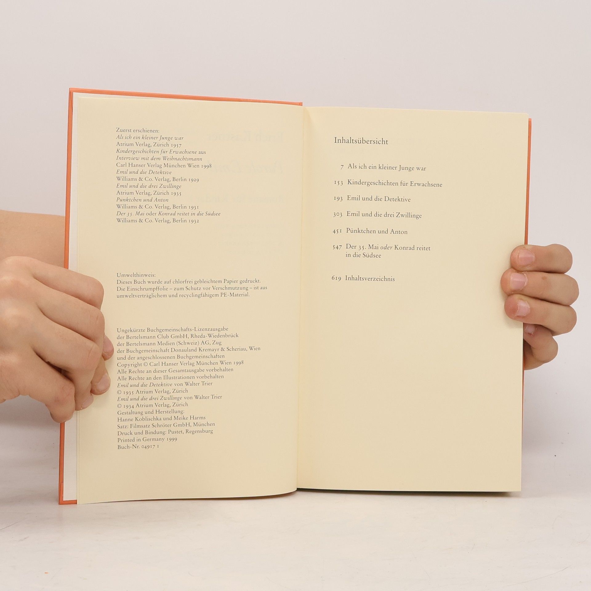 Erich Kästner Werke Box 1-3