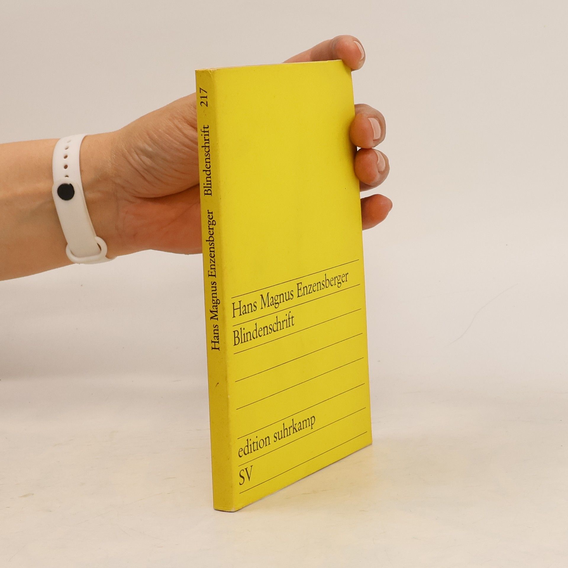Hans Magnus Enzensberger Blindenschrift