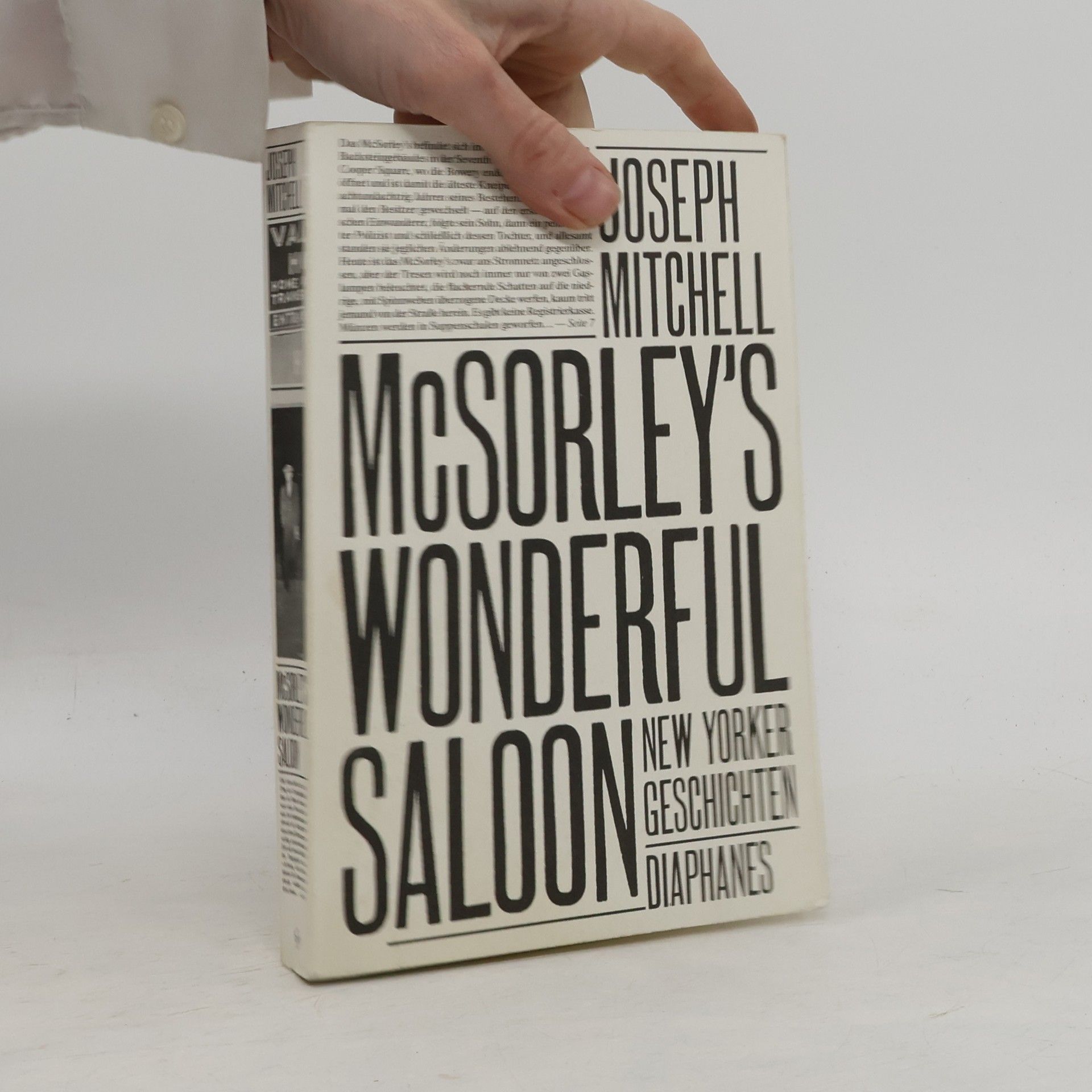 Joseph Mitchell McSorley's Wonderful Saloon