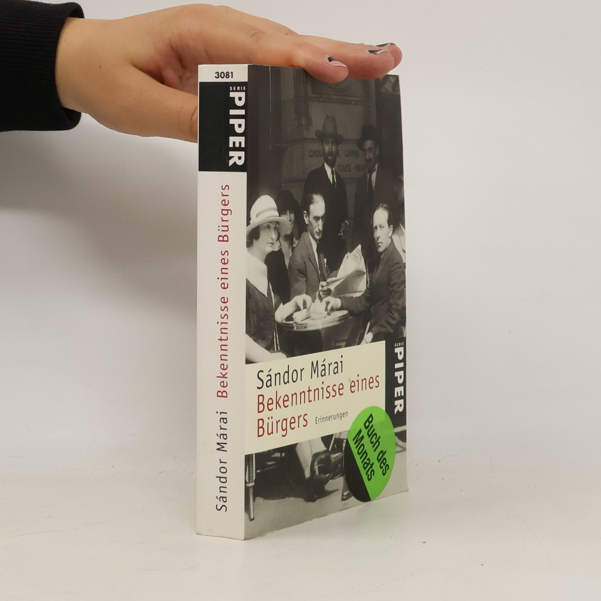 Sándor Márai Bekenntnisse eines Bürgers