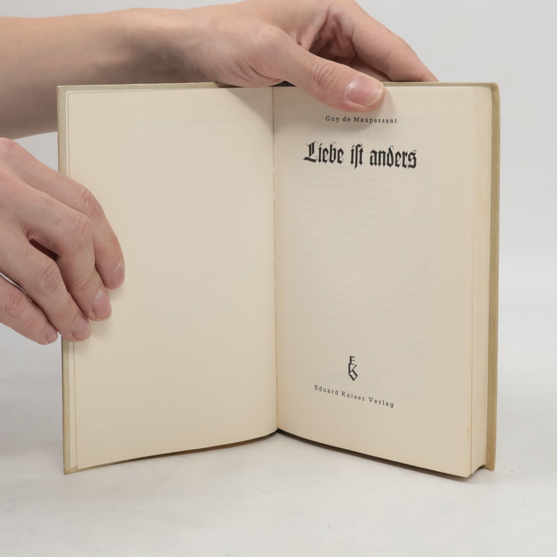 Guy de Maupassant Liebe ist anders