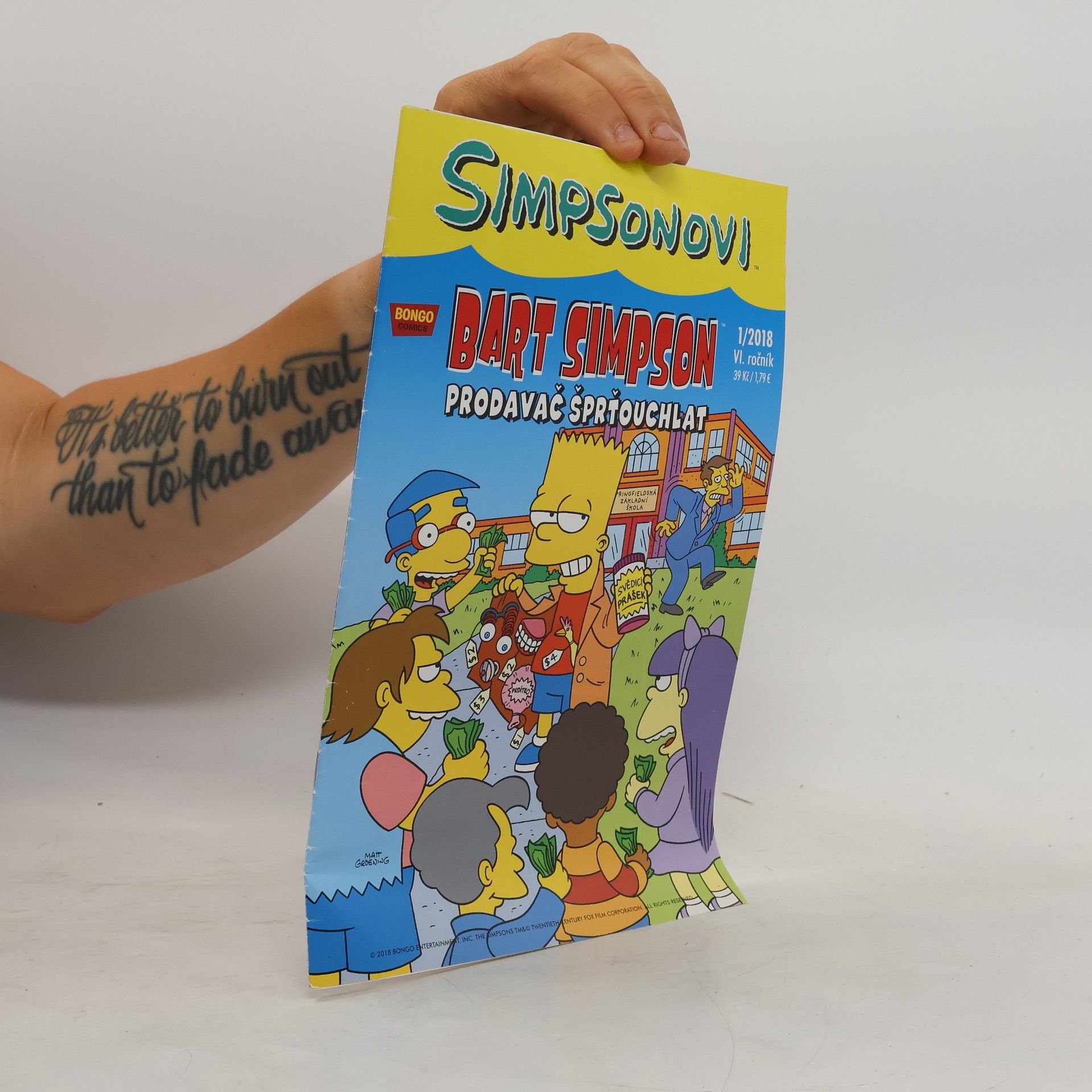 Matt Groening Simpsonovi - Bart Simpson 1/2018 - Prodavač šprťouchlat