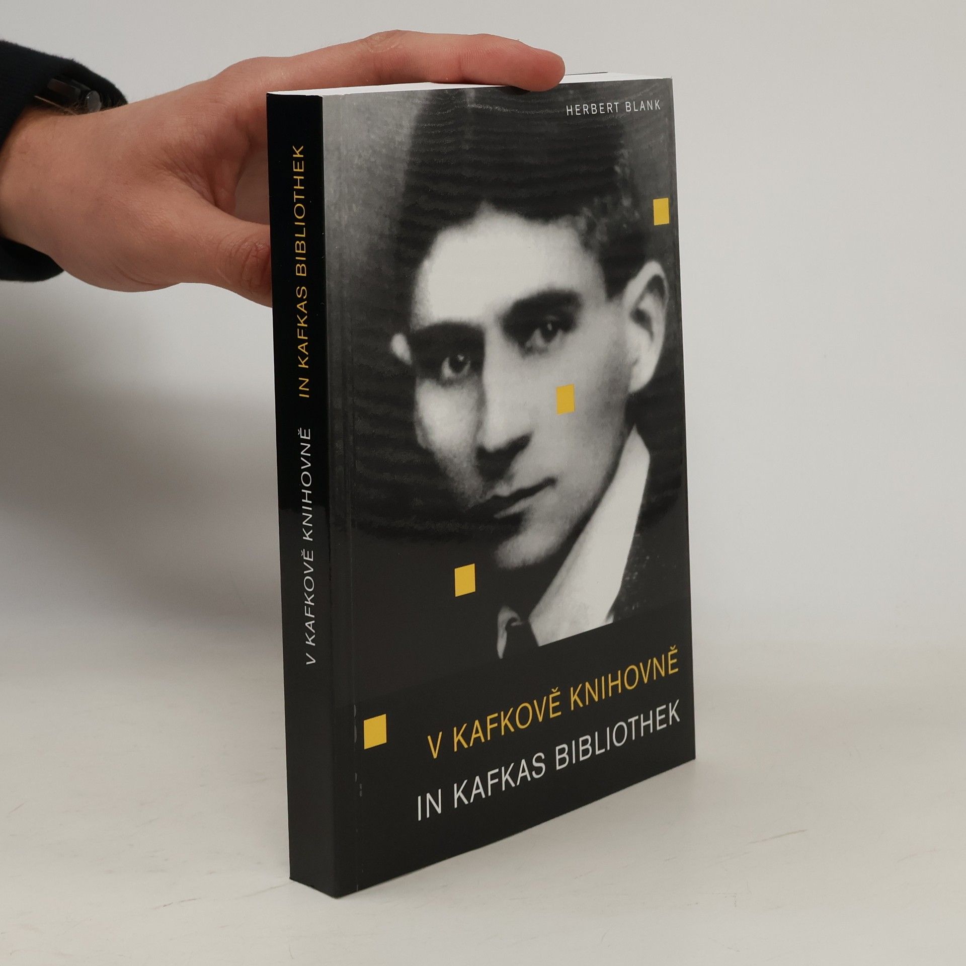 Herbert Blank V Kafkově knihovně. In Kafkas Bibliothek