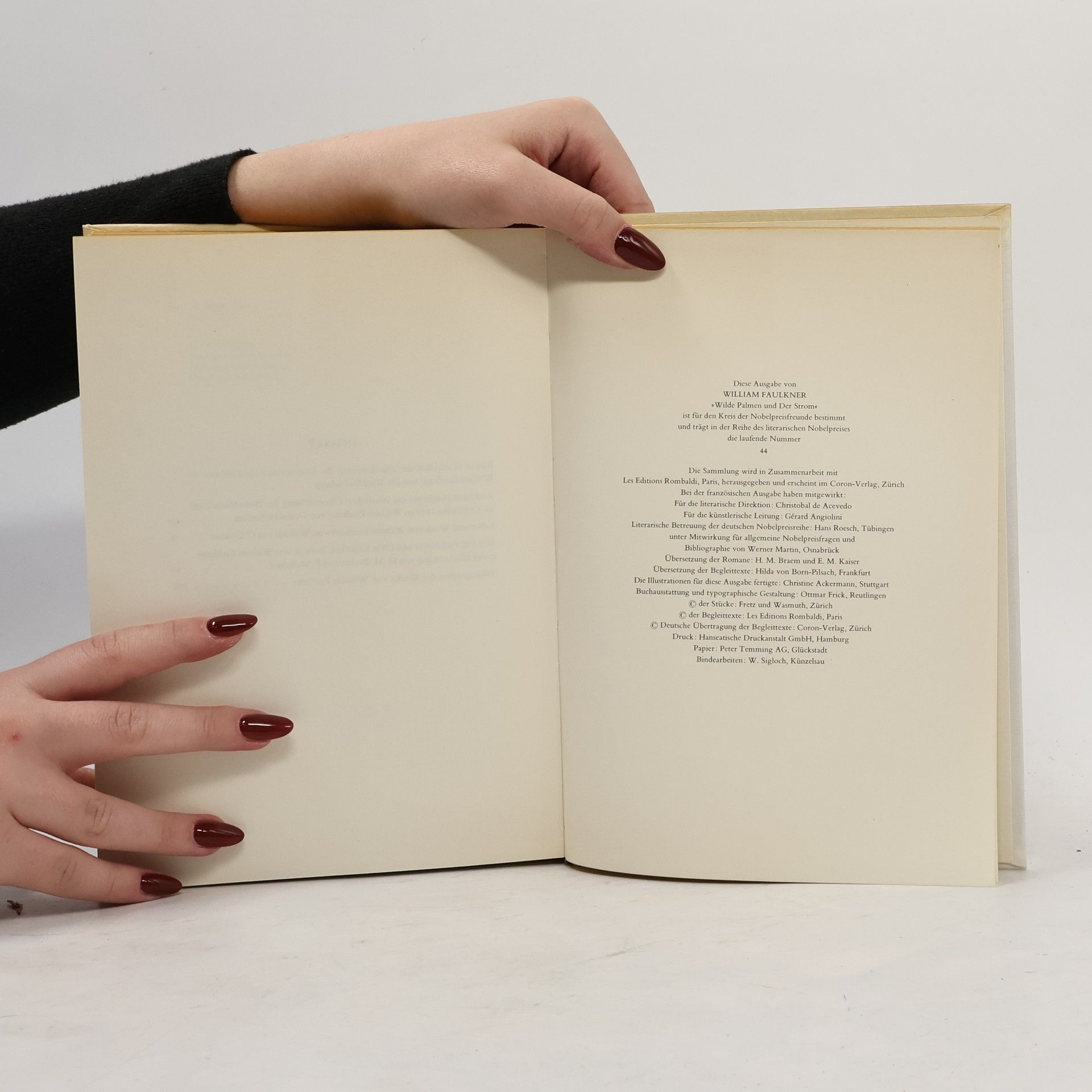William Faulkner Wilde Palmen und Der Strom