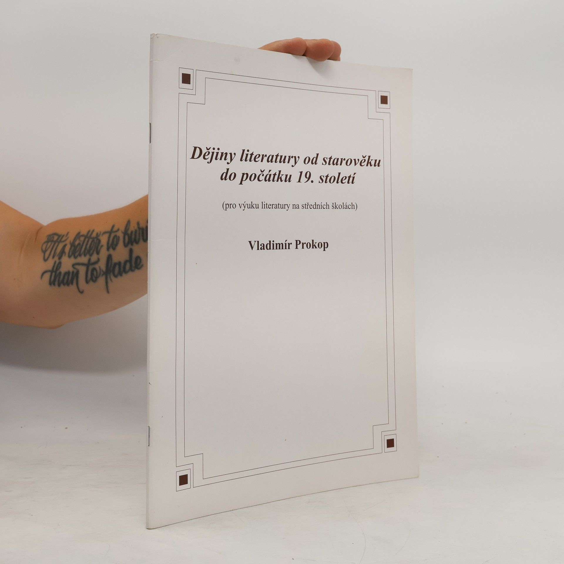Vladimír Prokop Dějiny literatury od starověku do počátku 19. století
