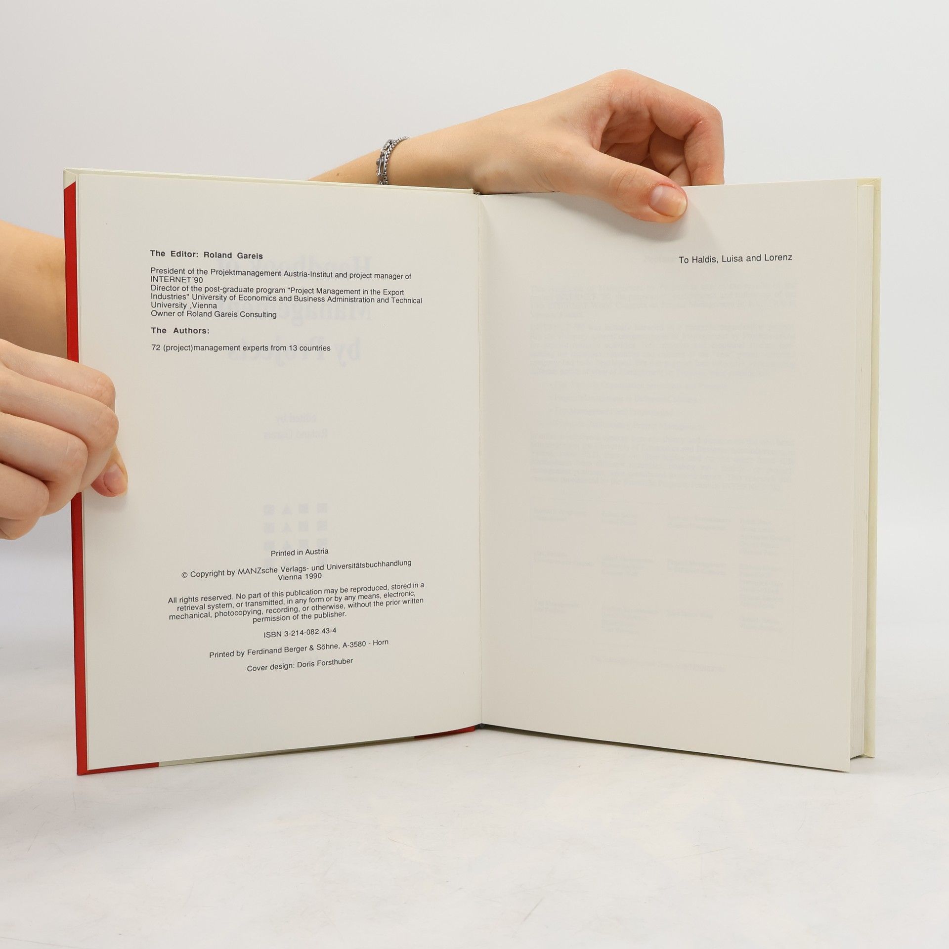 Roland Gareis Handbook of Management by Projects