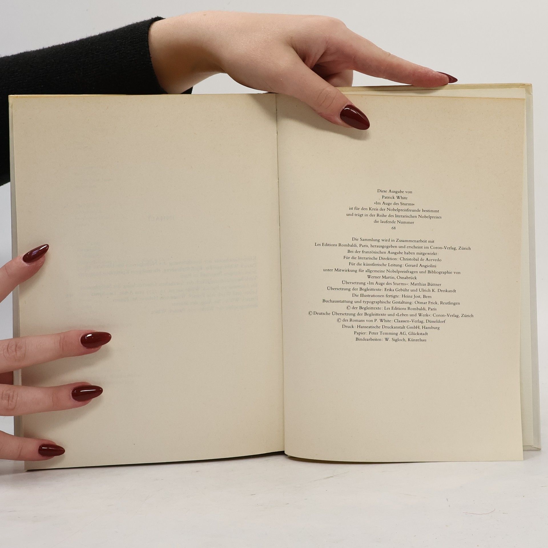 Patrick White Im Auge des Sturms