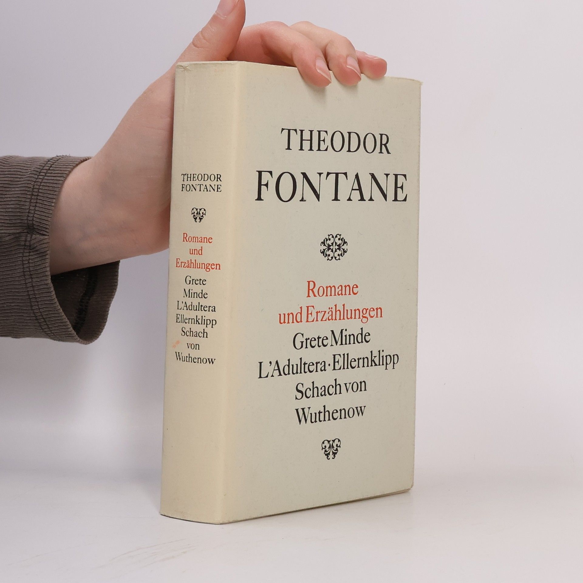 Theodor Fontane Romane und Erzählungen Grete Minde L'Adultera Ellernklipp Schach von Wuthenow
