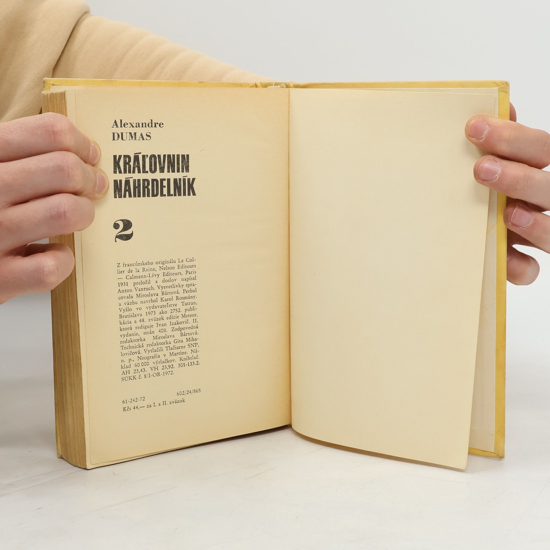 Alexandre Dumas der Ältere Kráľovnin náhrdelník 2