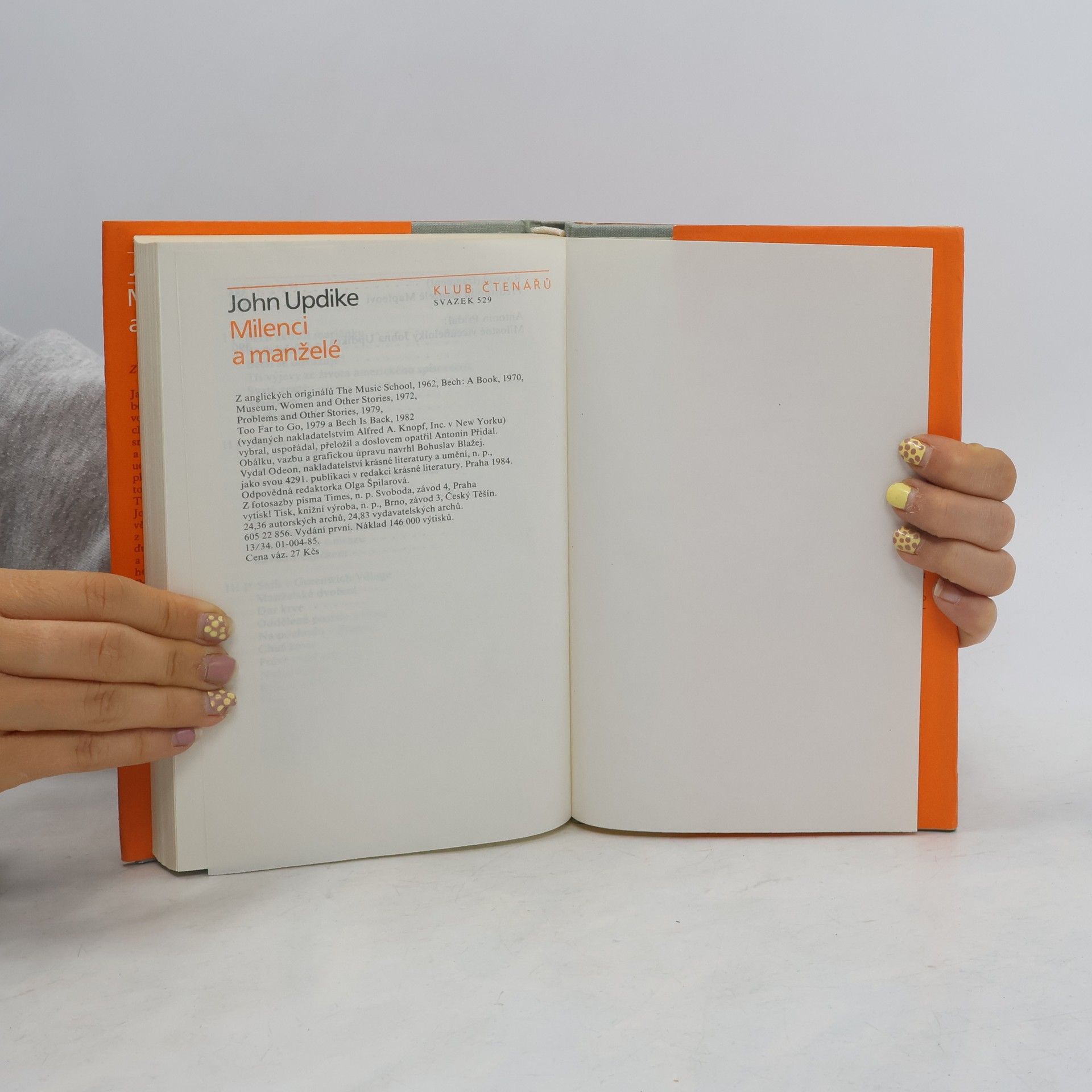 John Updike Milenci a manželé