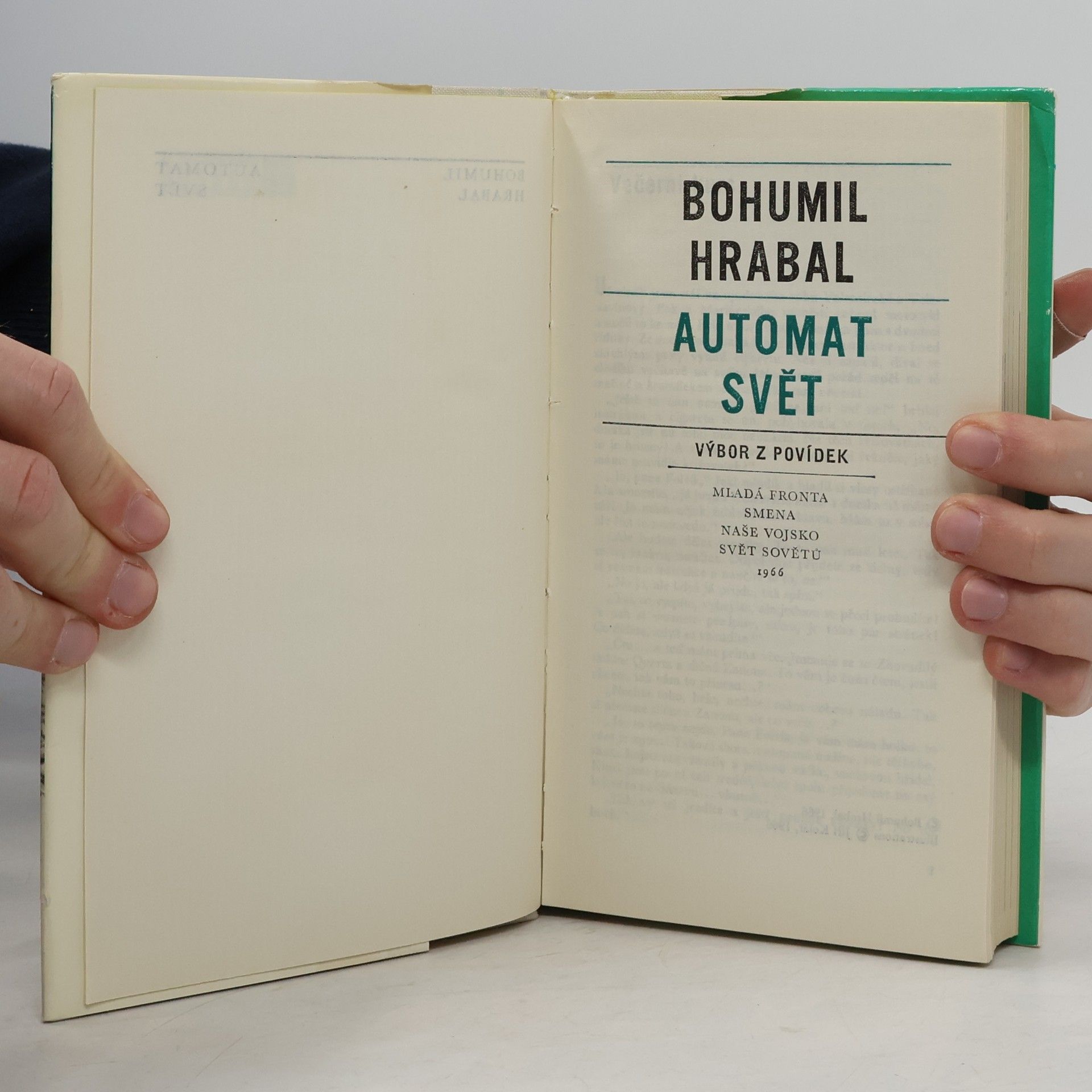 Bohumil Hrabal Automat Svět