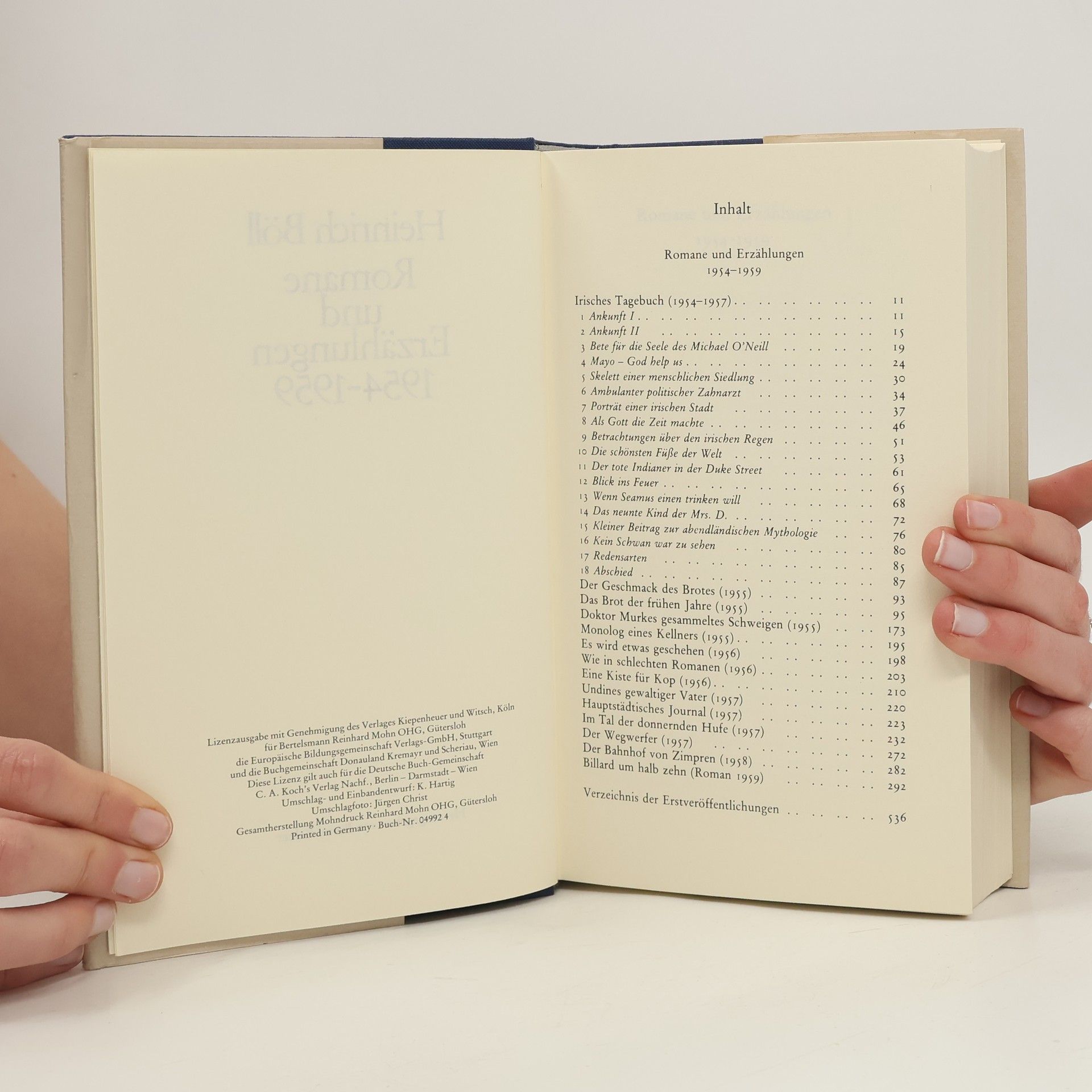 Heinrich Böll Romane und Erzählungen 1954 - 1959. Werke 3