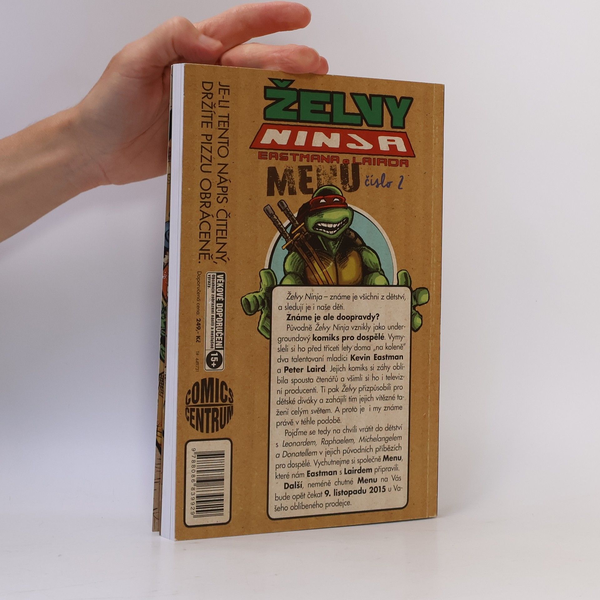 Kevin B. Eastman Želvy Ninja Eastmana a Lairda. Menu číslo 2