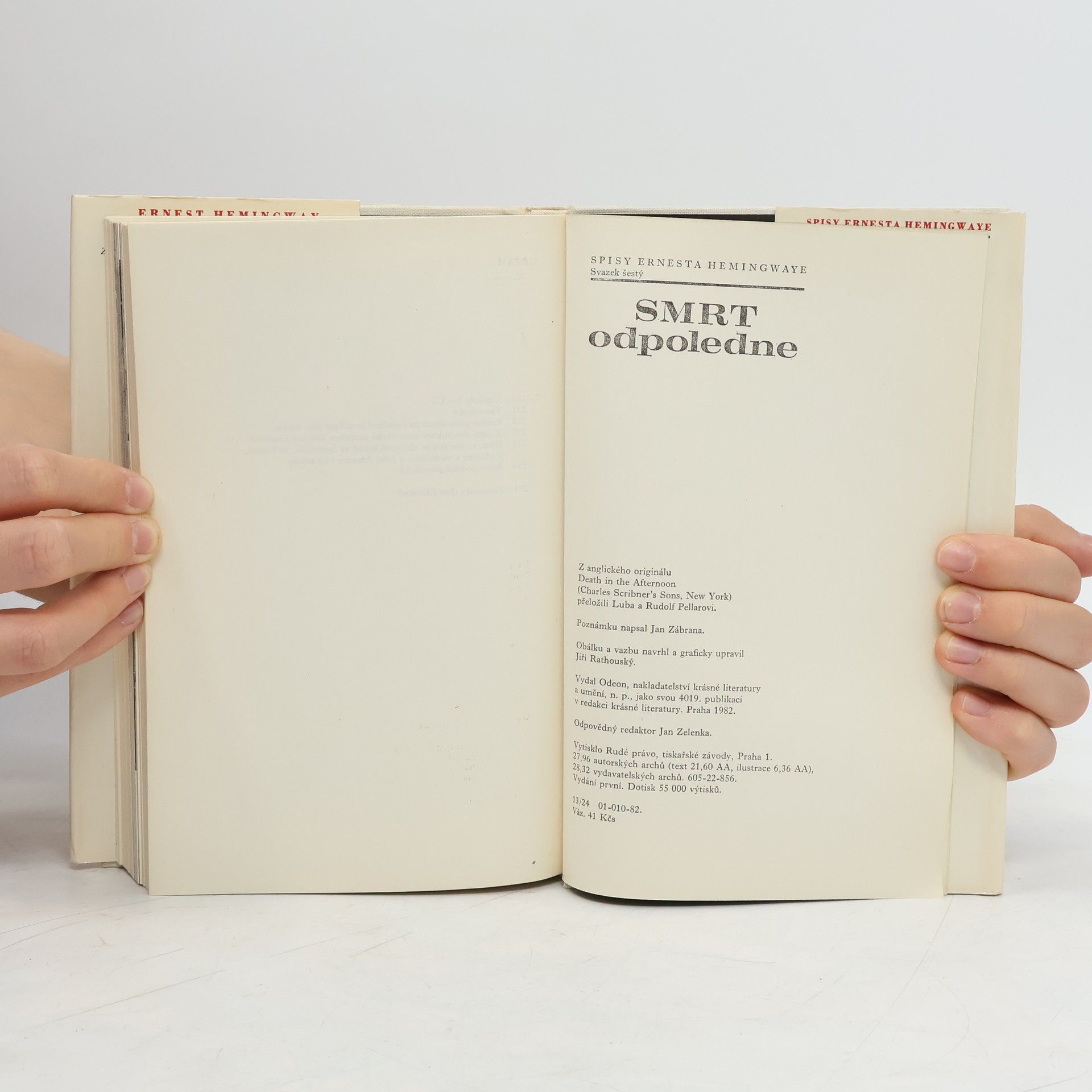 Ernest Hemingway Smrt odpoledne