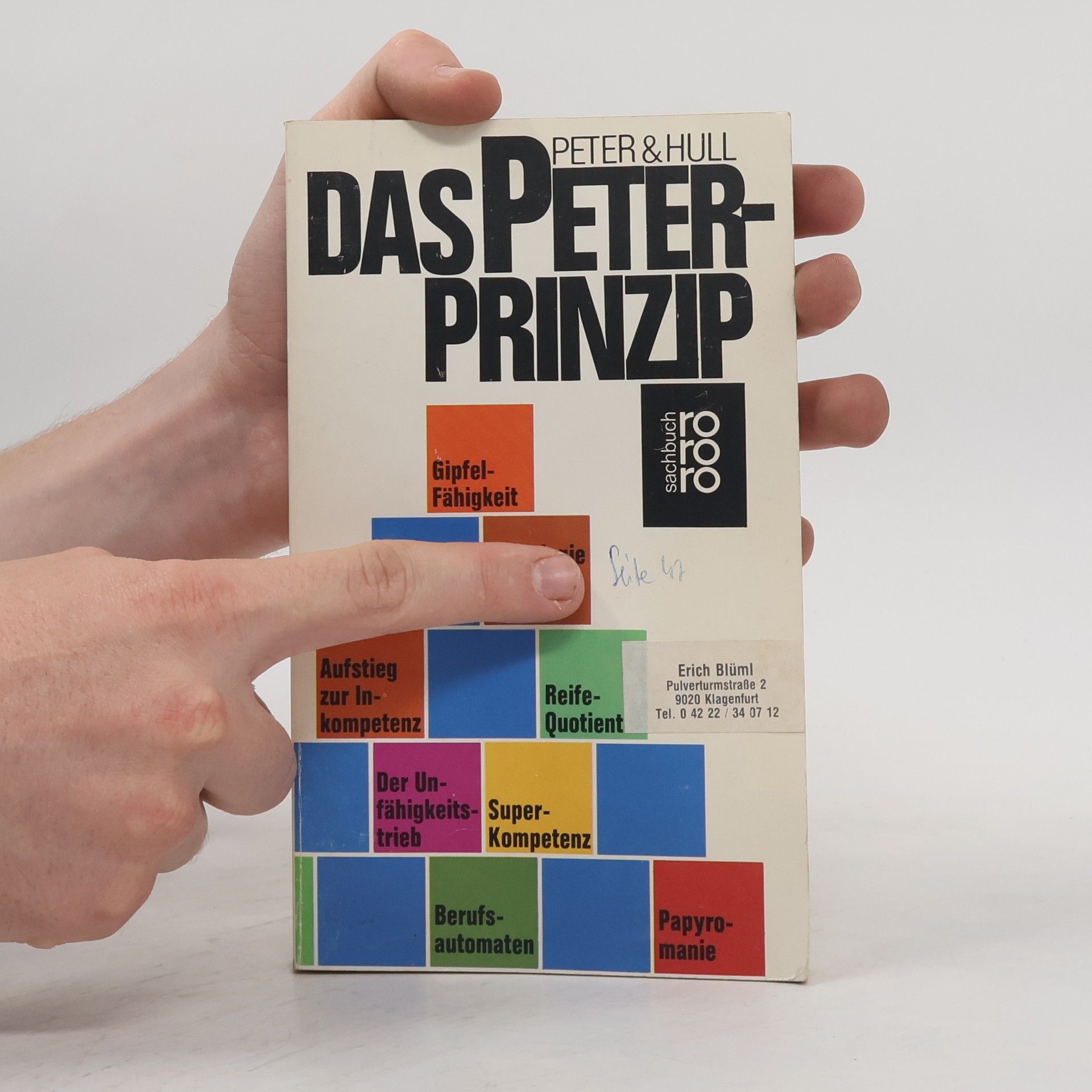 Laurence J. Peter Das Peter-Prinzip oder die Hierarchie der Unfähigen