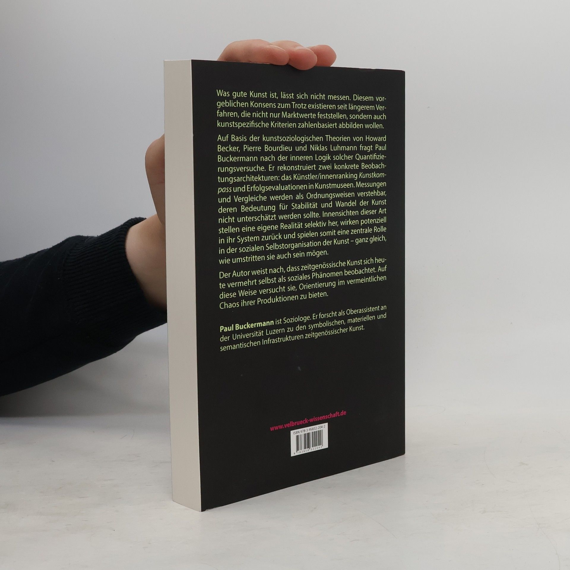 Paul Buckermann Die Vermessung der Kunstwelt