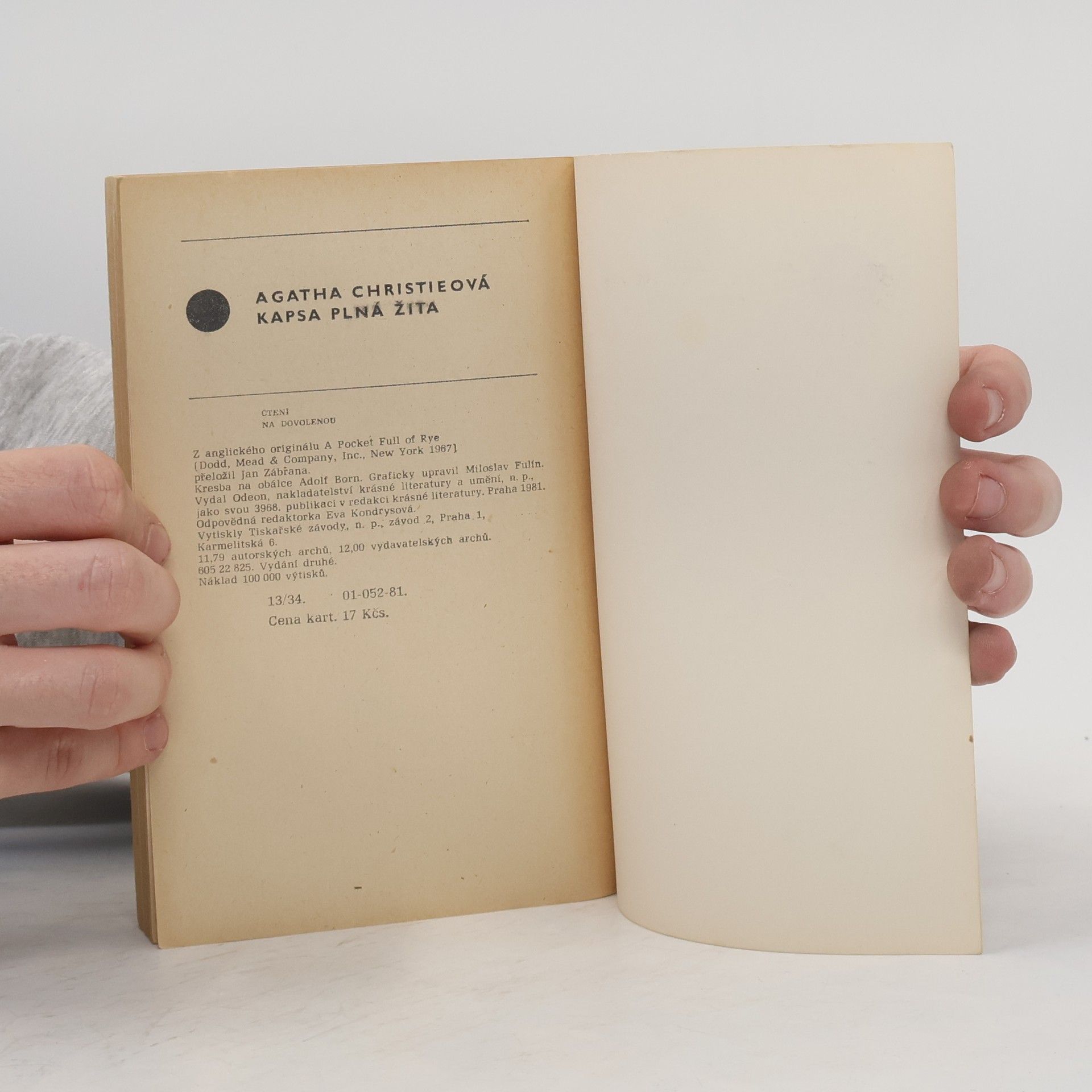 Agatha Christie Kapsa plná žita