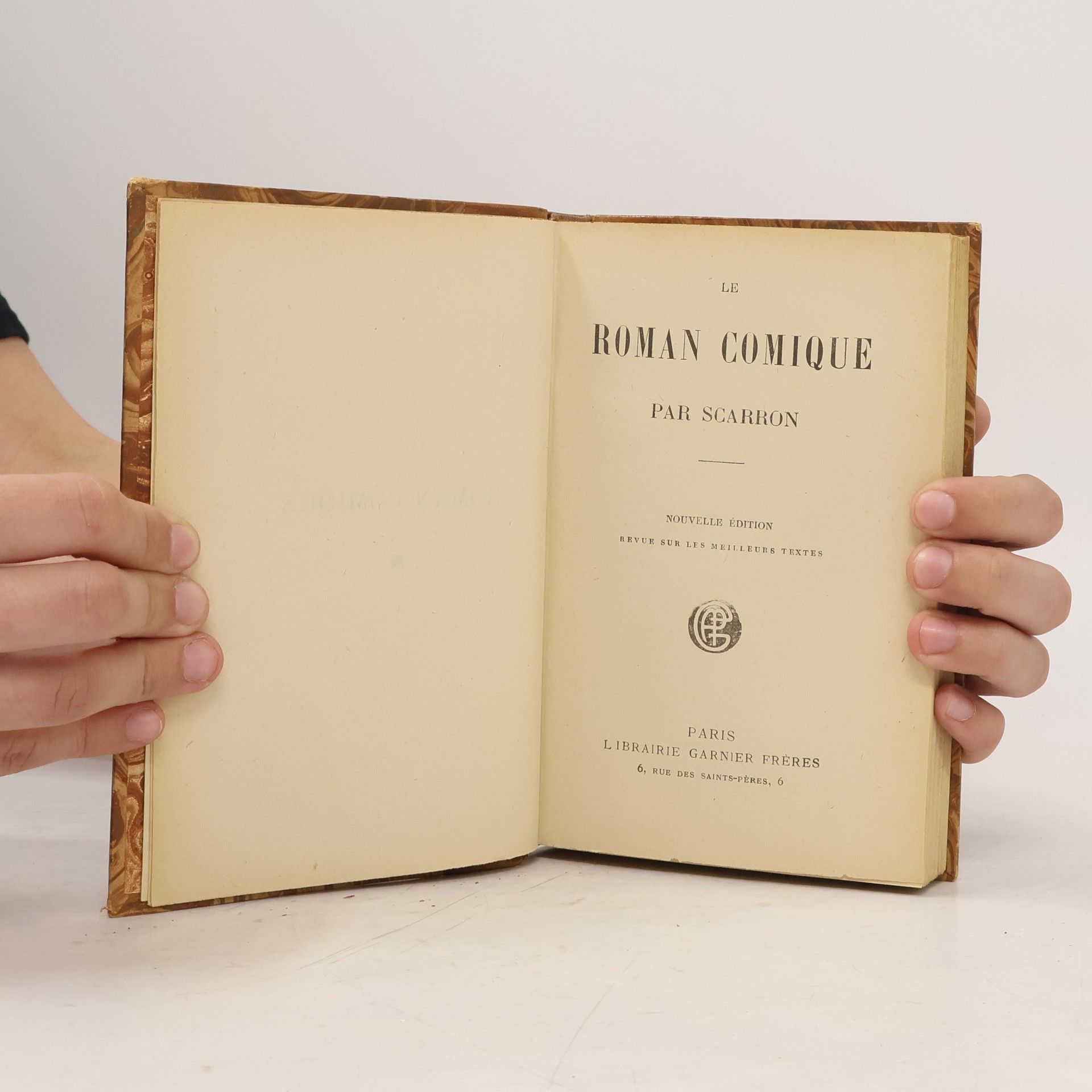 Par Scarron Le Roman Comique