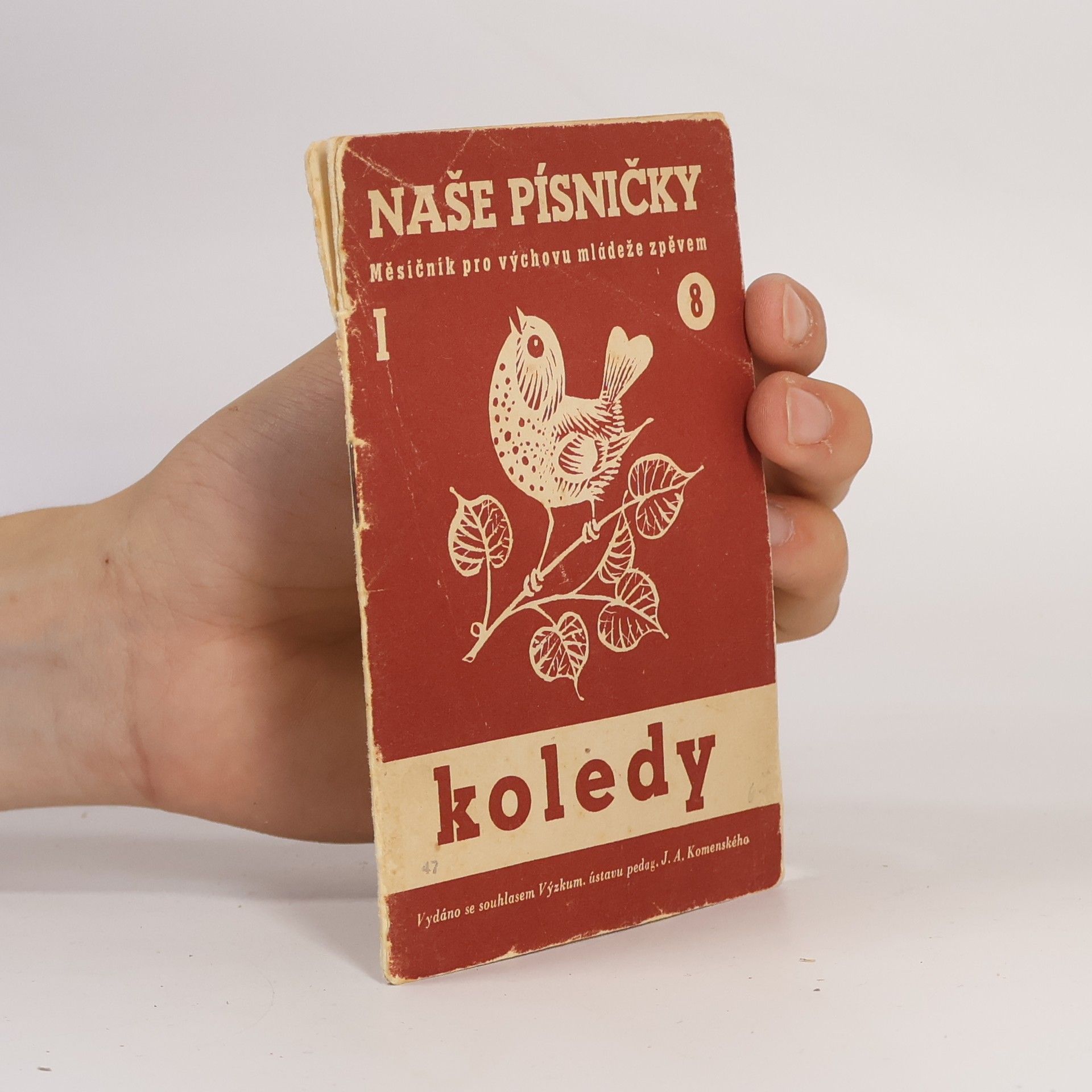 Kolektiv autorů Naše písničky. Měsíčník pro výchovu mládeže zpěvem. Ročník I, číslo 7