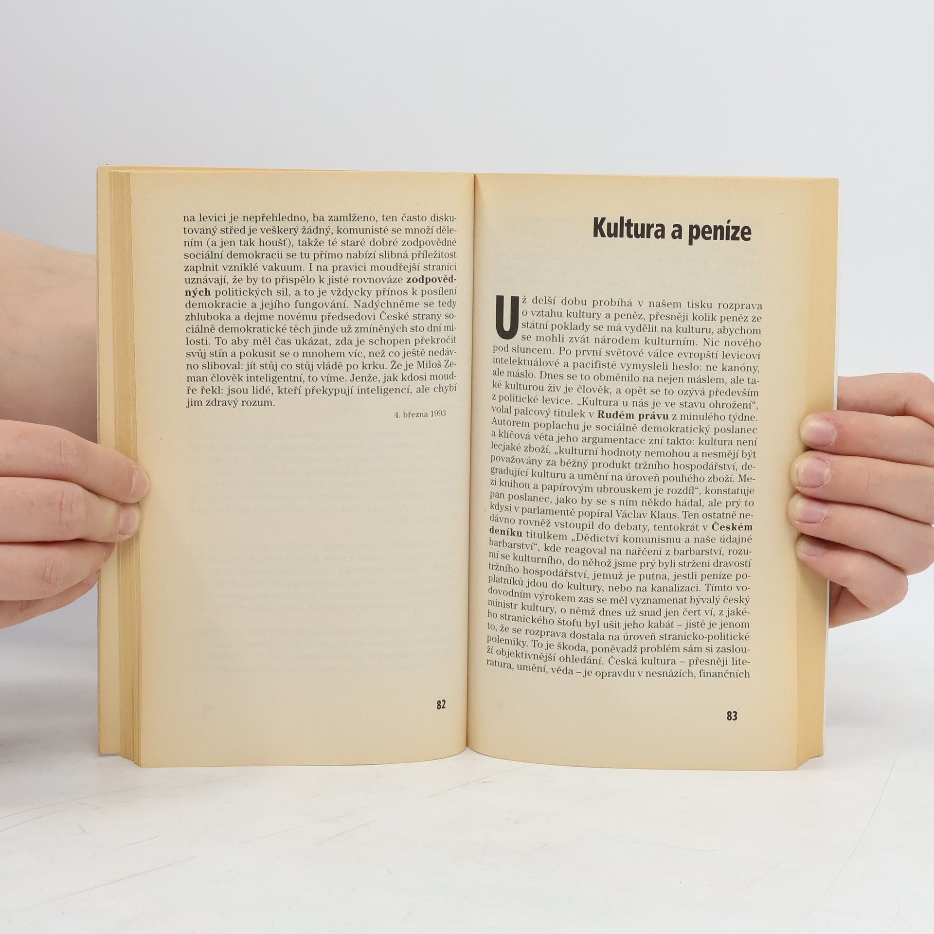 Pavel Tigrid Jak to šlo. Komentáře k událostem 1992-1993