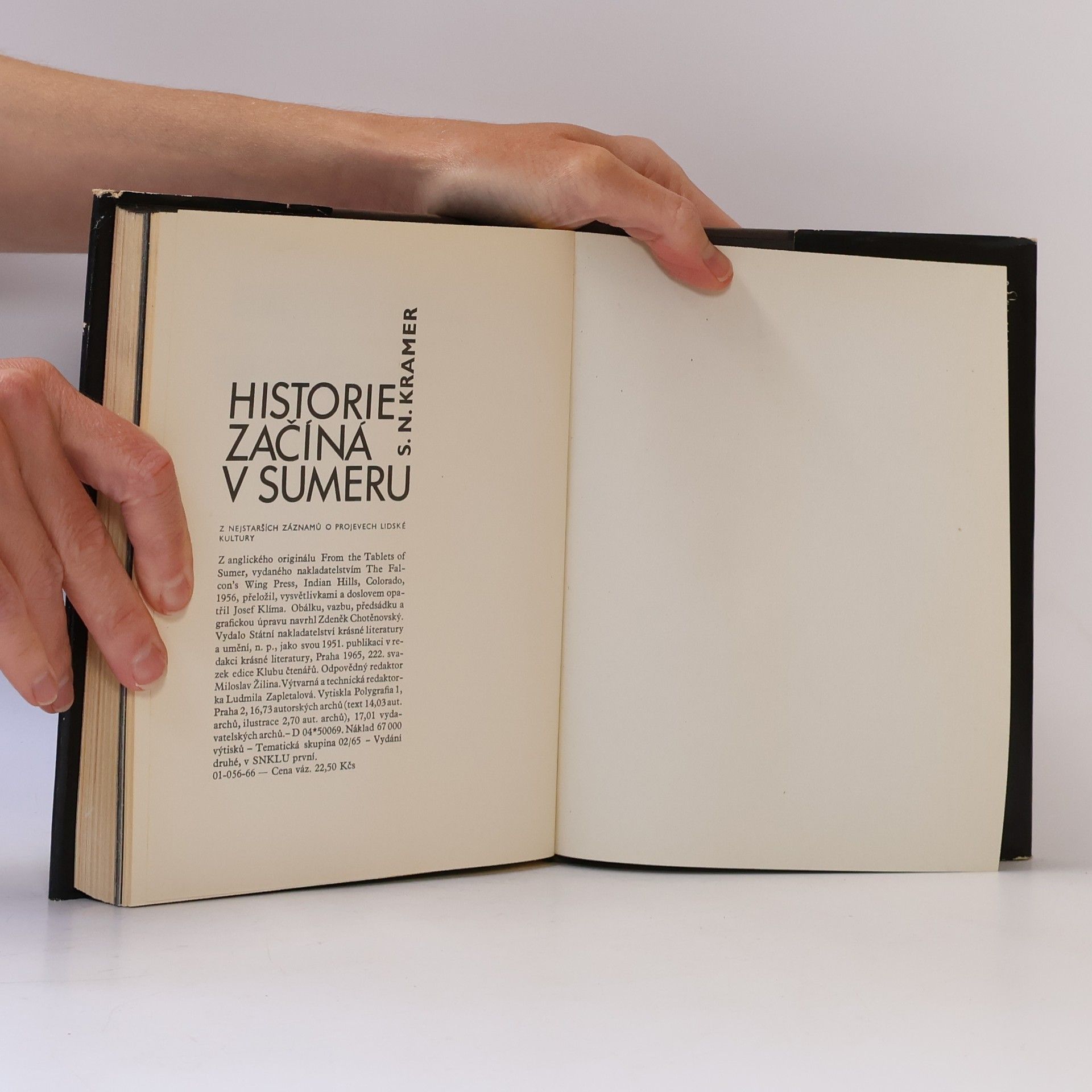 Samuel Noah Kramer Historie začíná v Sumeru
