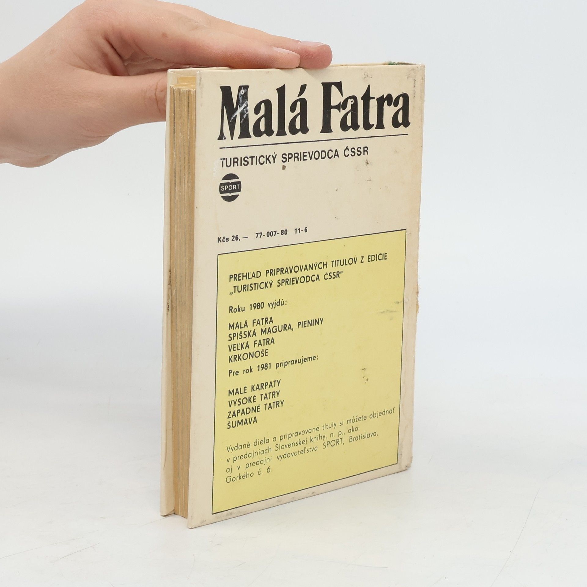Jan Kříž Turistický sprievodca ČSSR 1. Malá Fatra