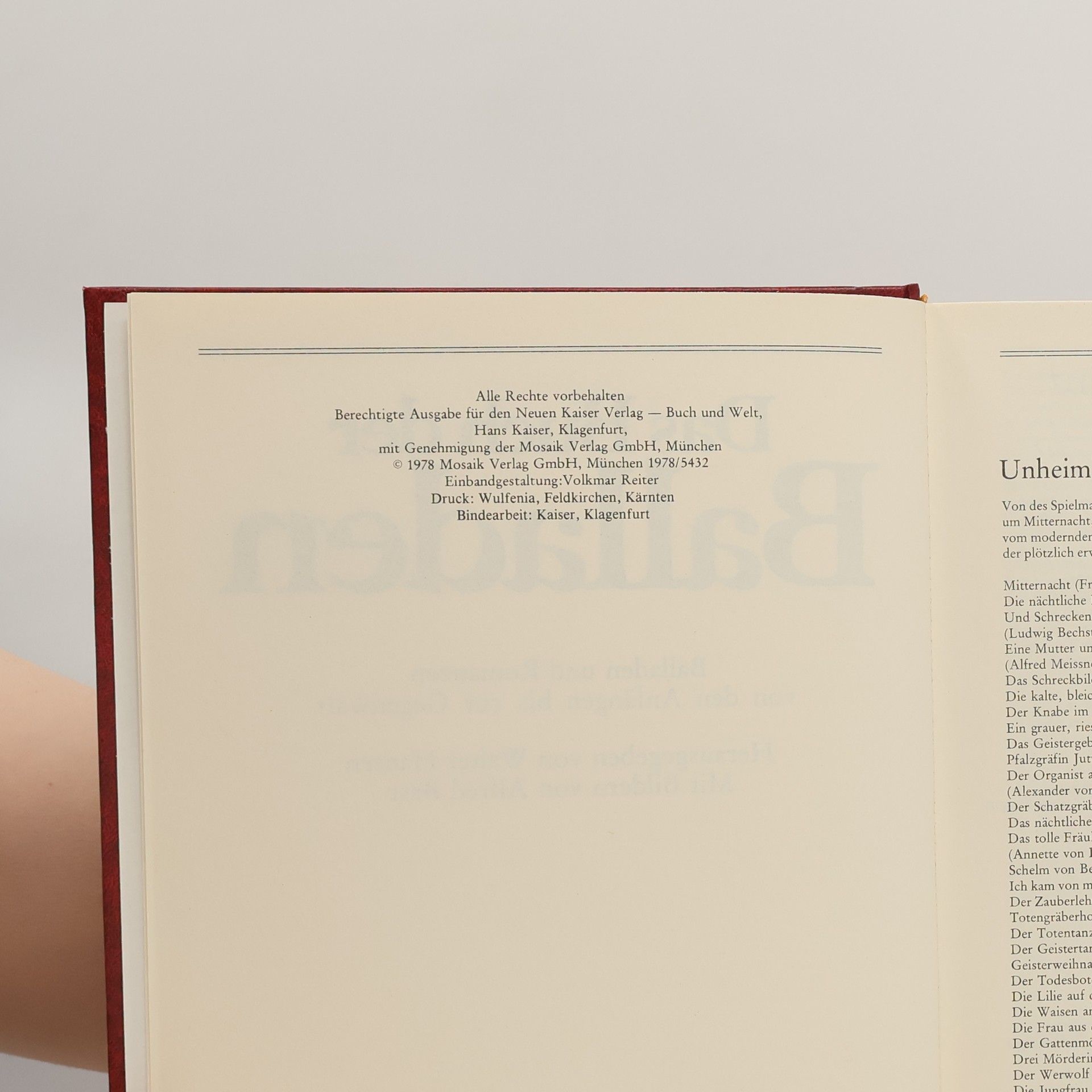 Kolektiv autorů Das Buch der Balladen