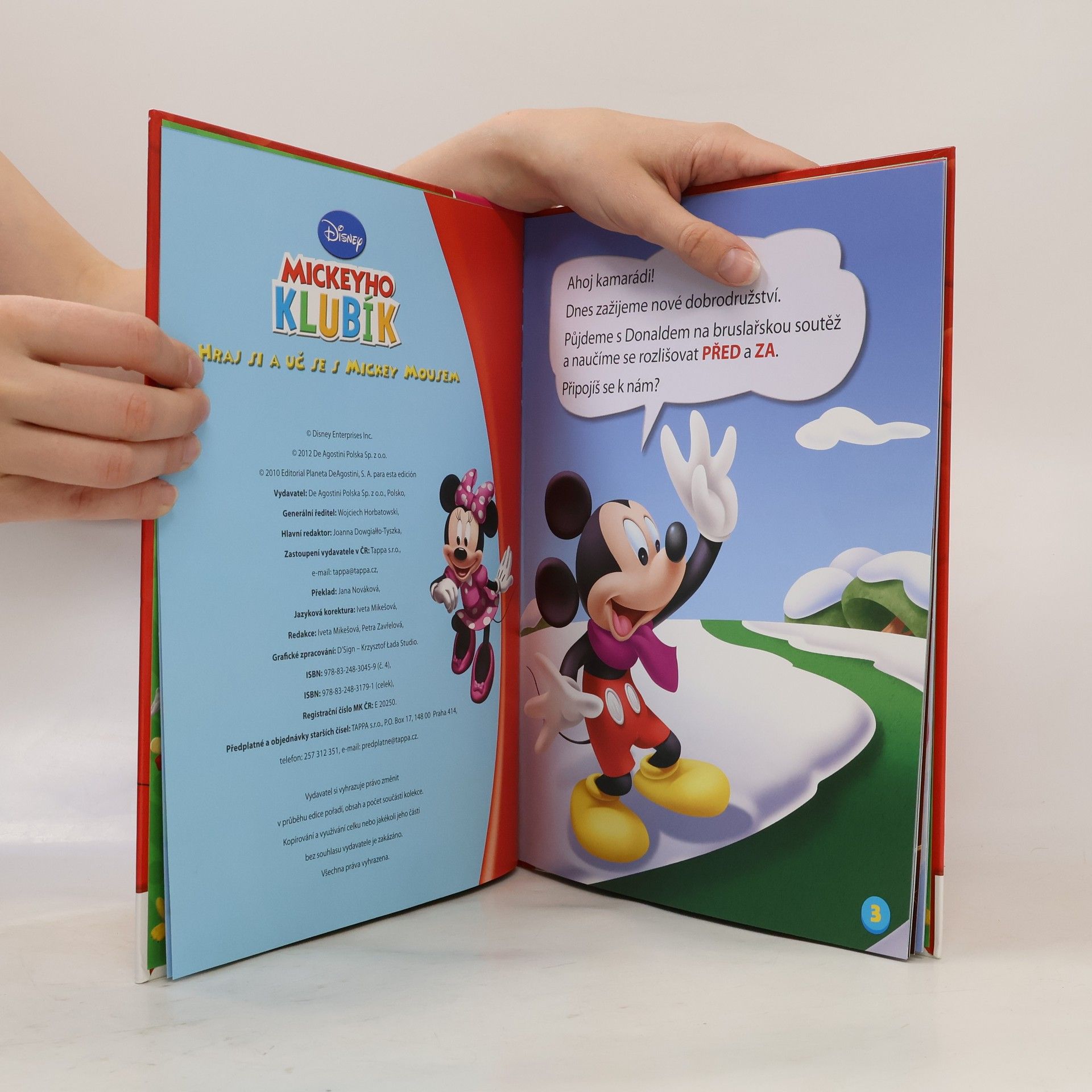 Walt Disney Mickeyho klubík. Hraj si a uč se s Mickey Mousem 4. Před a za!