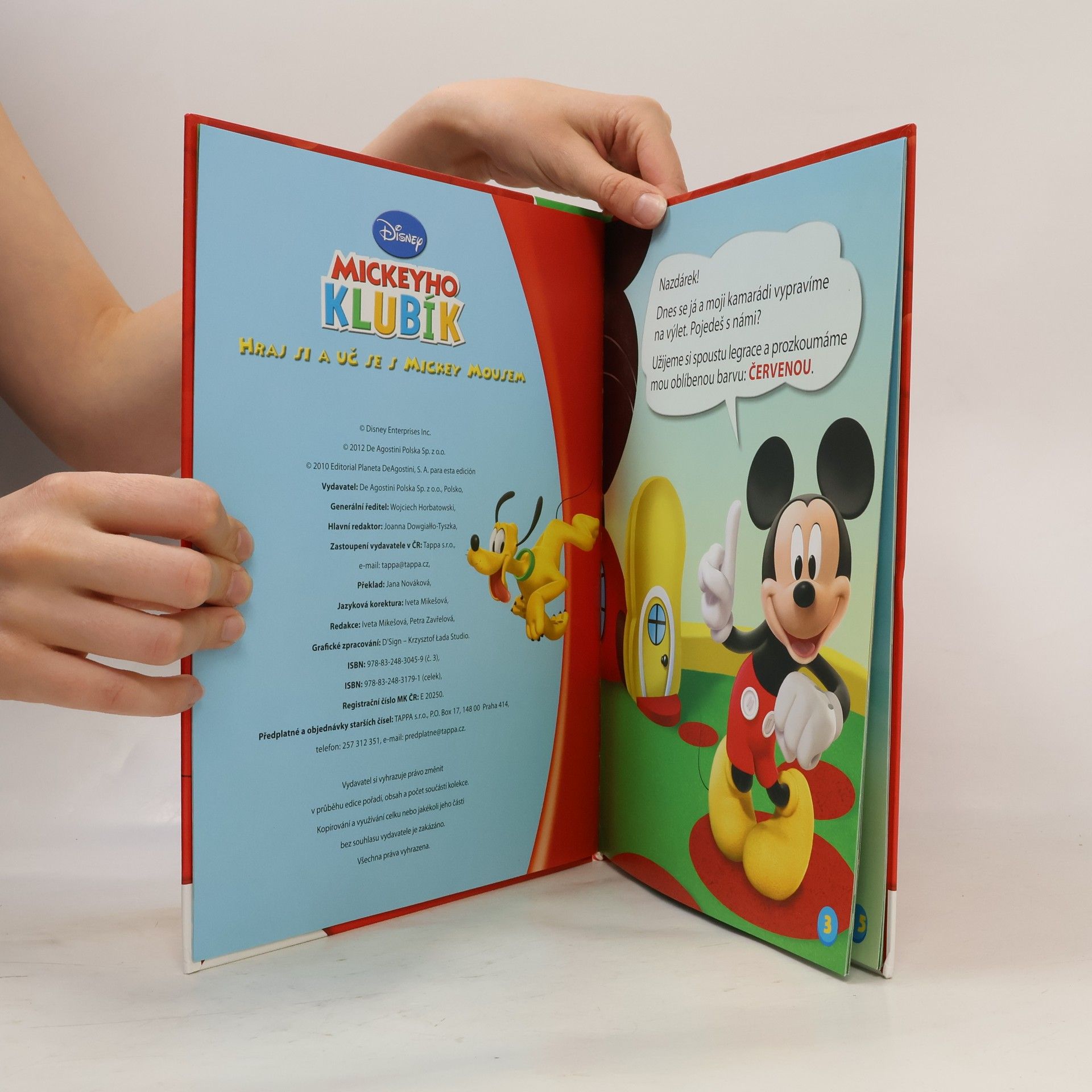Collectif d'auteurs Mickeyho Klubík. Hraj si a uč se s Mickey Mousem 3. Červená!