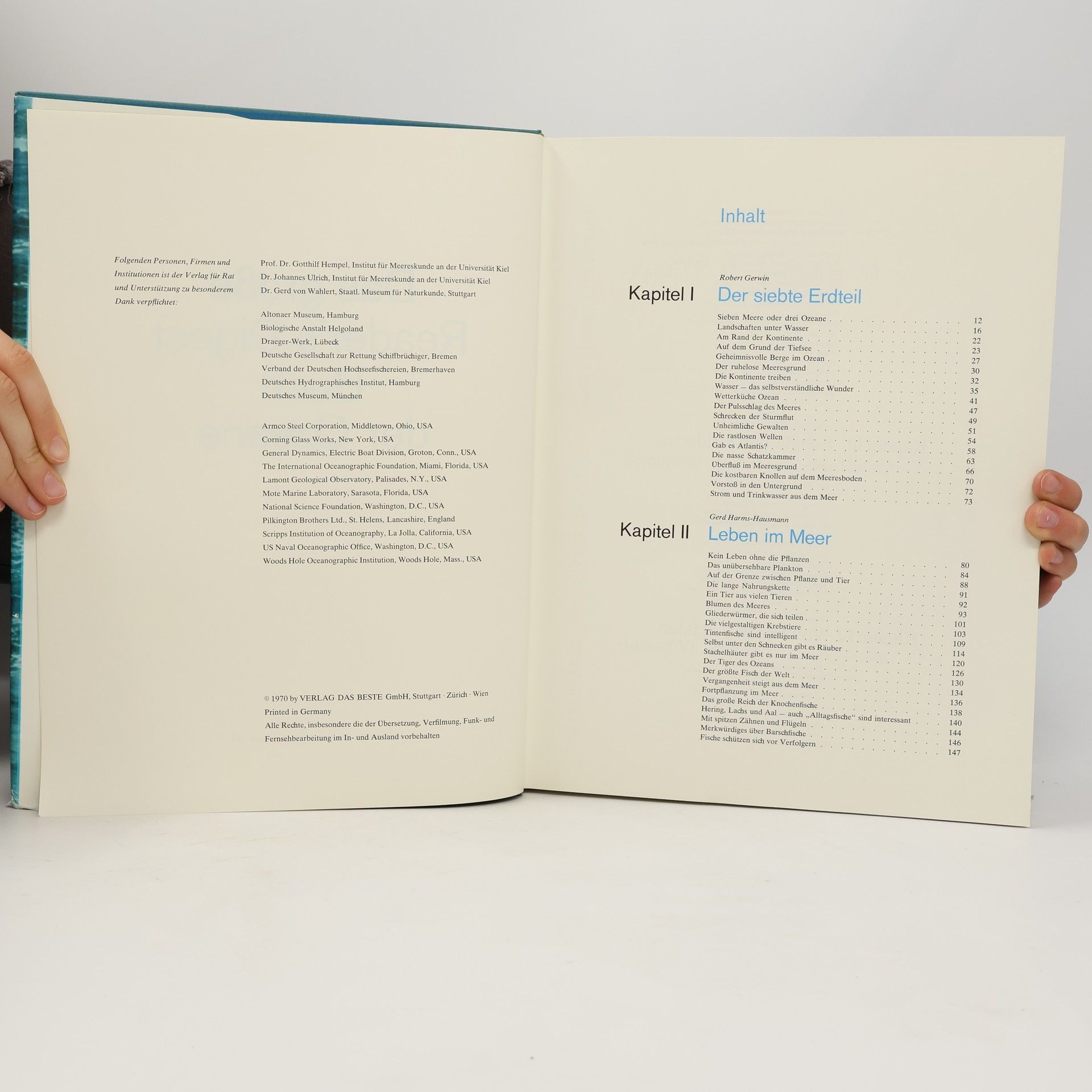 Various authors Das grosse Reader's Digest Buch der Ozeane