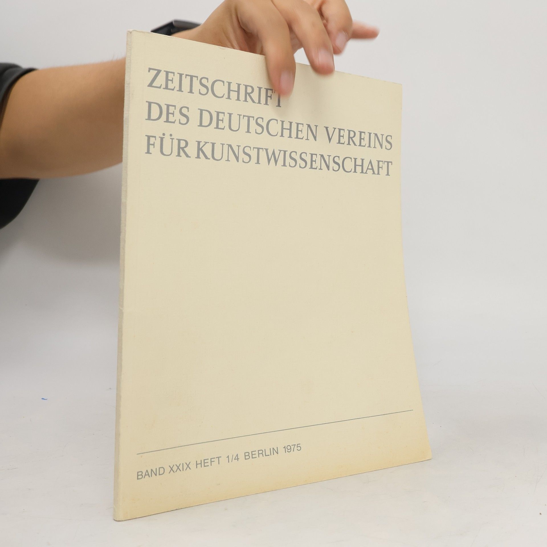Zeitschrift des Deutschen Vereins für Kunstwissenschaft