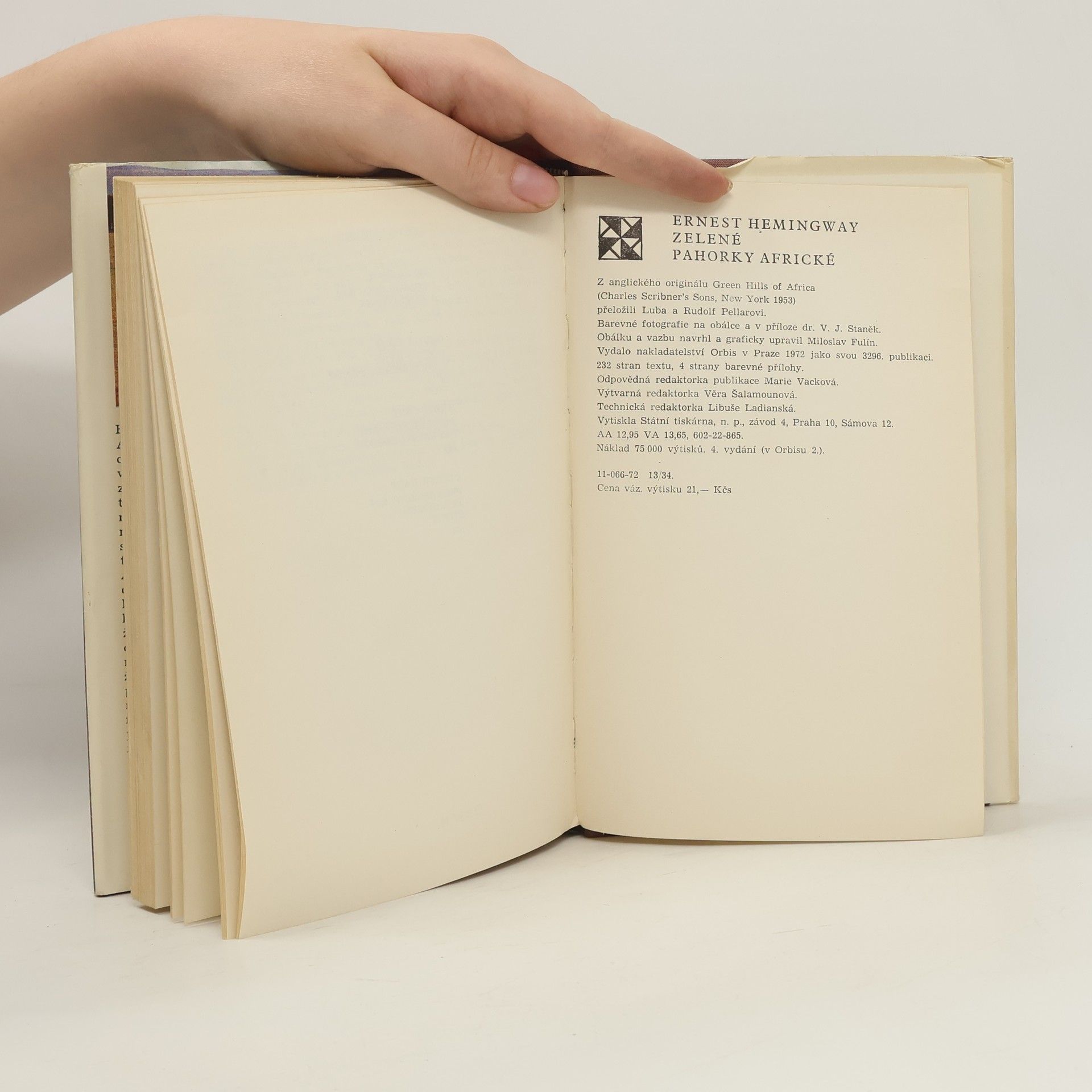 Ernest Hemingway Zelené pahorky africké