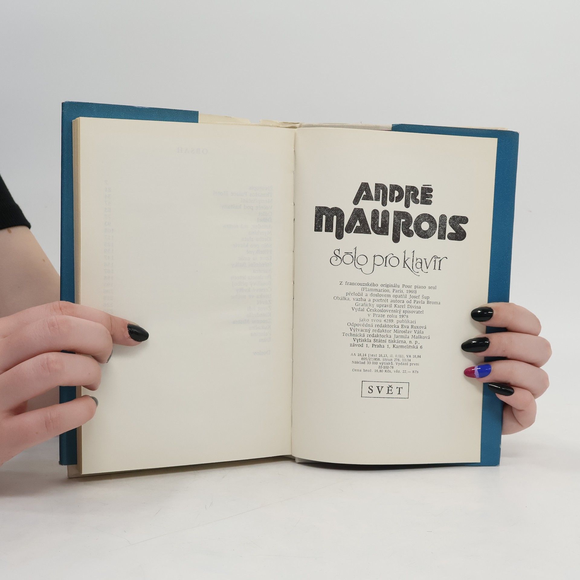 André Maurois Sólo pro klavír