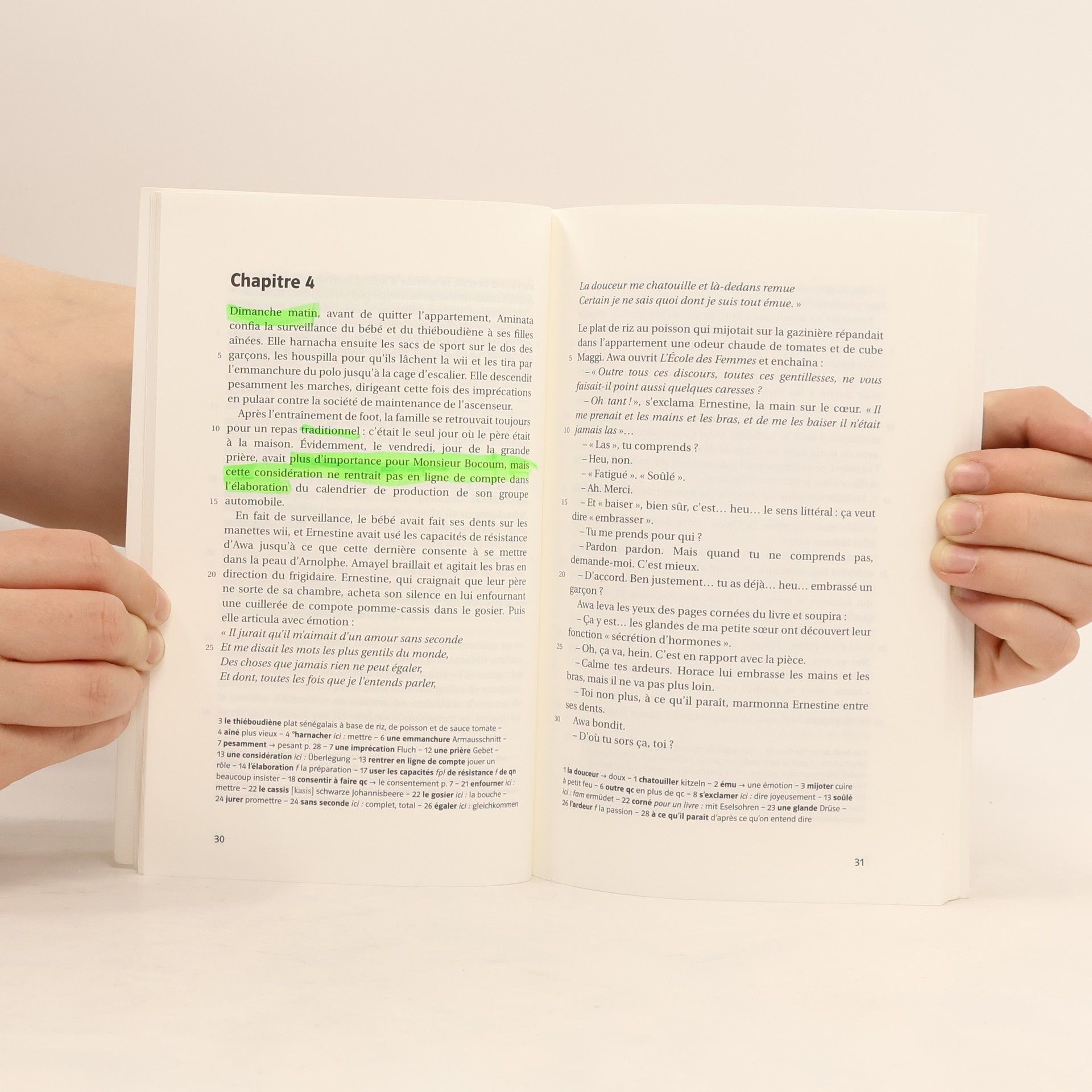 Sabine Panet Collection jeunes adultes: Le cœur n'est pas un genou que l'on peut plier: Schulausgabe für das Niveau B2. Französischer Originaltext mit Annotationen