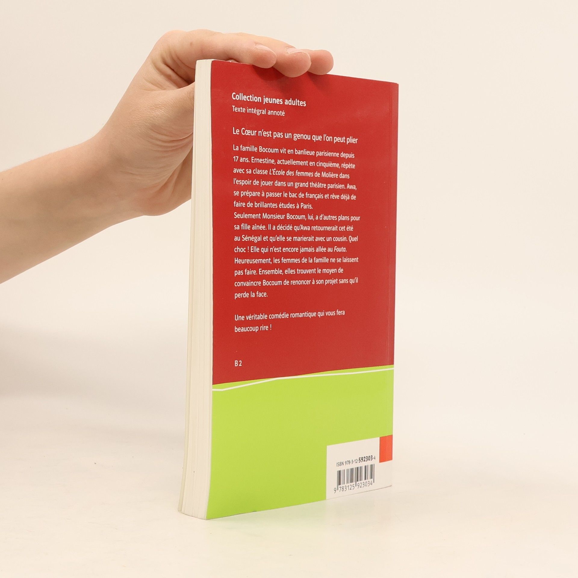 Sabine Panet Collection jeunes adultes: Le cœur n'est pas un genou que l'on peut plier: Schulausgabe für das Niveau B2. Französischer Originaltext mit Annotationen