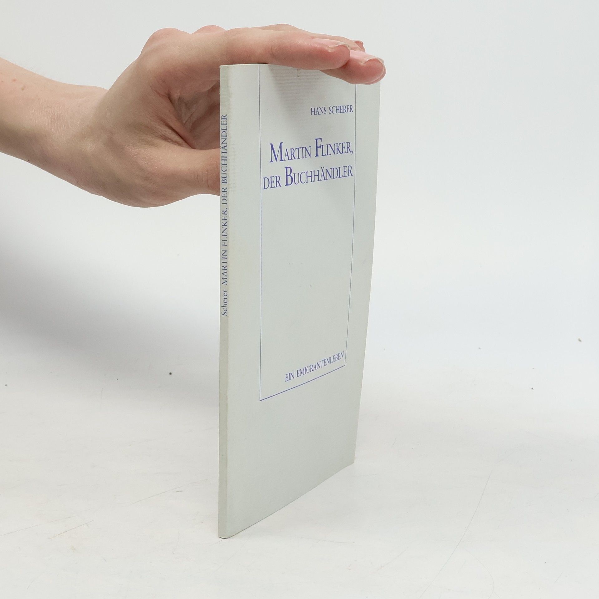 Hans Scherer Martin Flinker, der Buchhändler