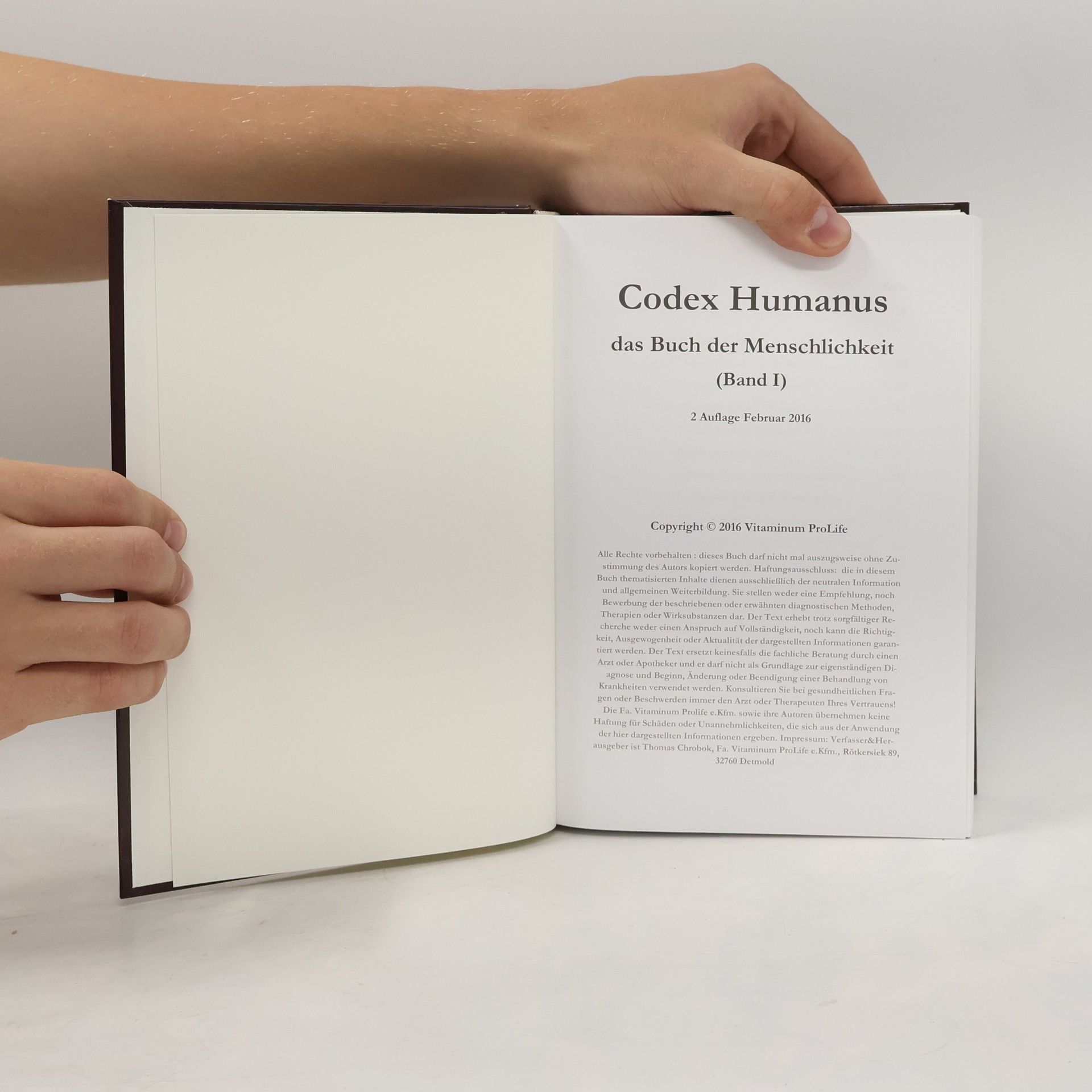 Auteurscollectief Codex Humanus. Das Buch der Menschlichkeit I
