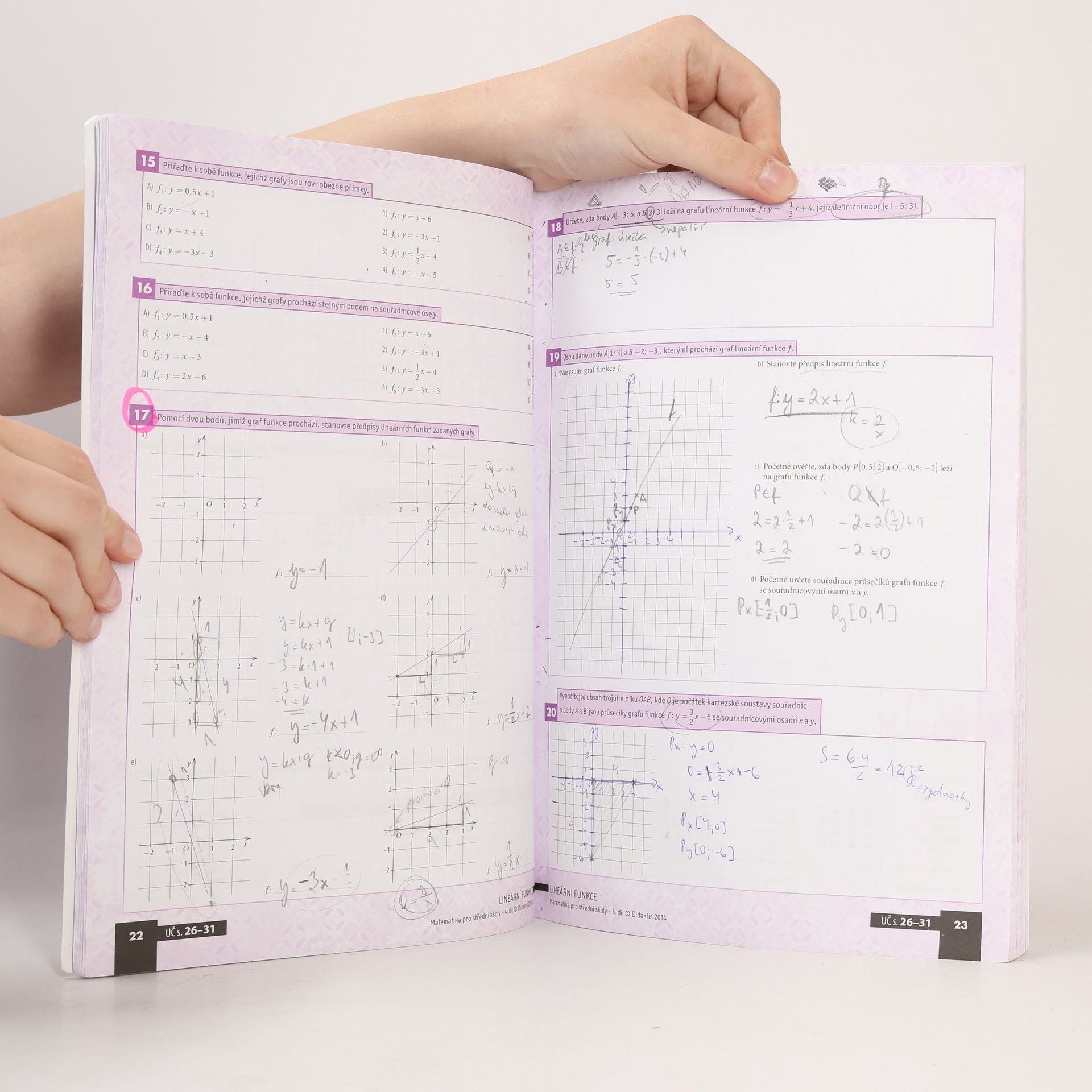 Magda Králová Matematika pro střední školy. 4. díl, Funkce I. Pracovní sešit