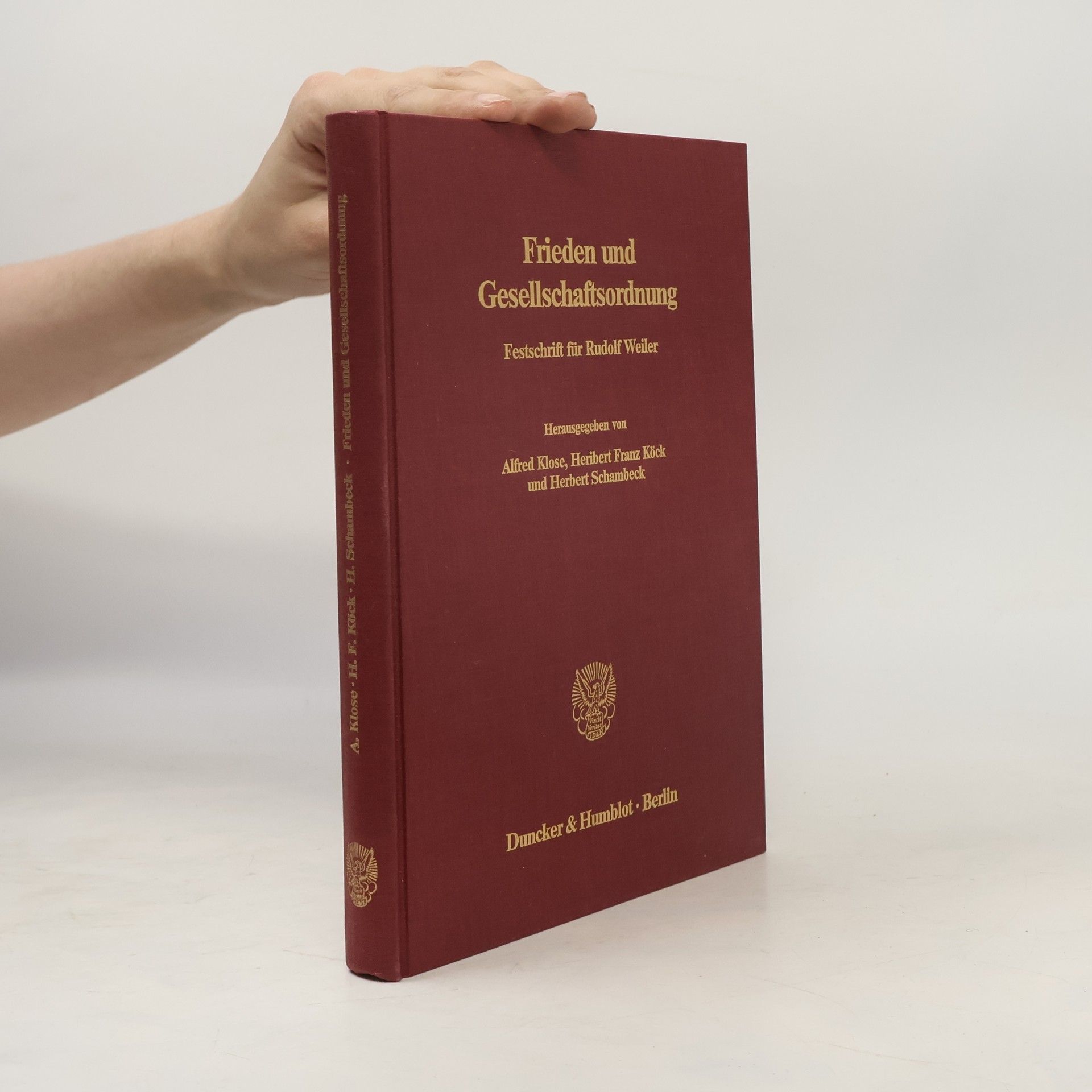 Frieden und Gesellschaftsordnung