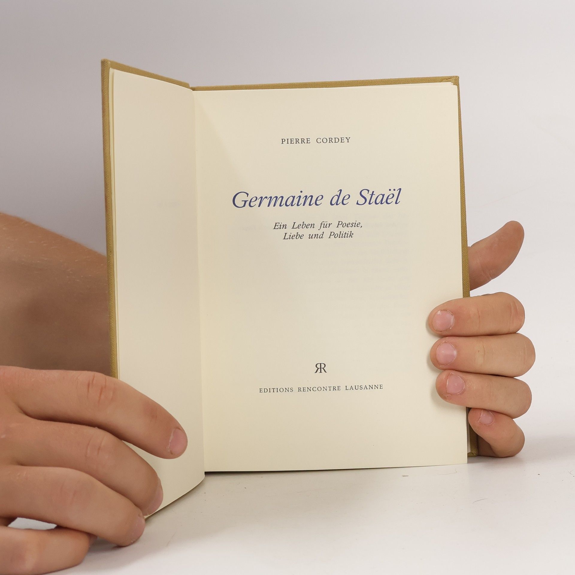 Pierre Cordey Germaine de Stäel