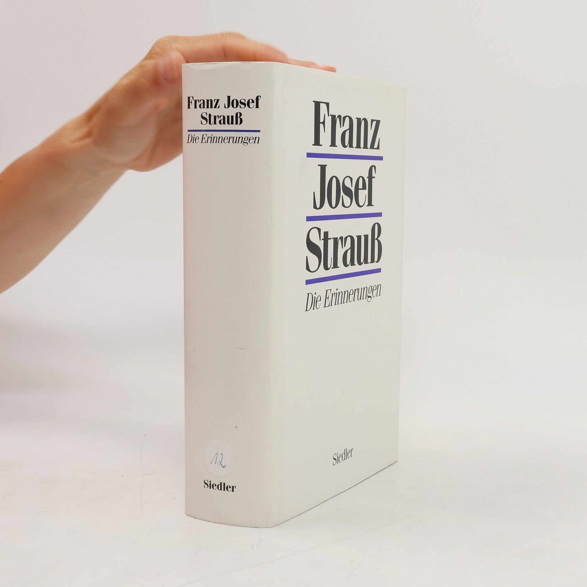 Franz Josef Strauß Die Erinnerungen