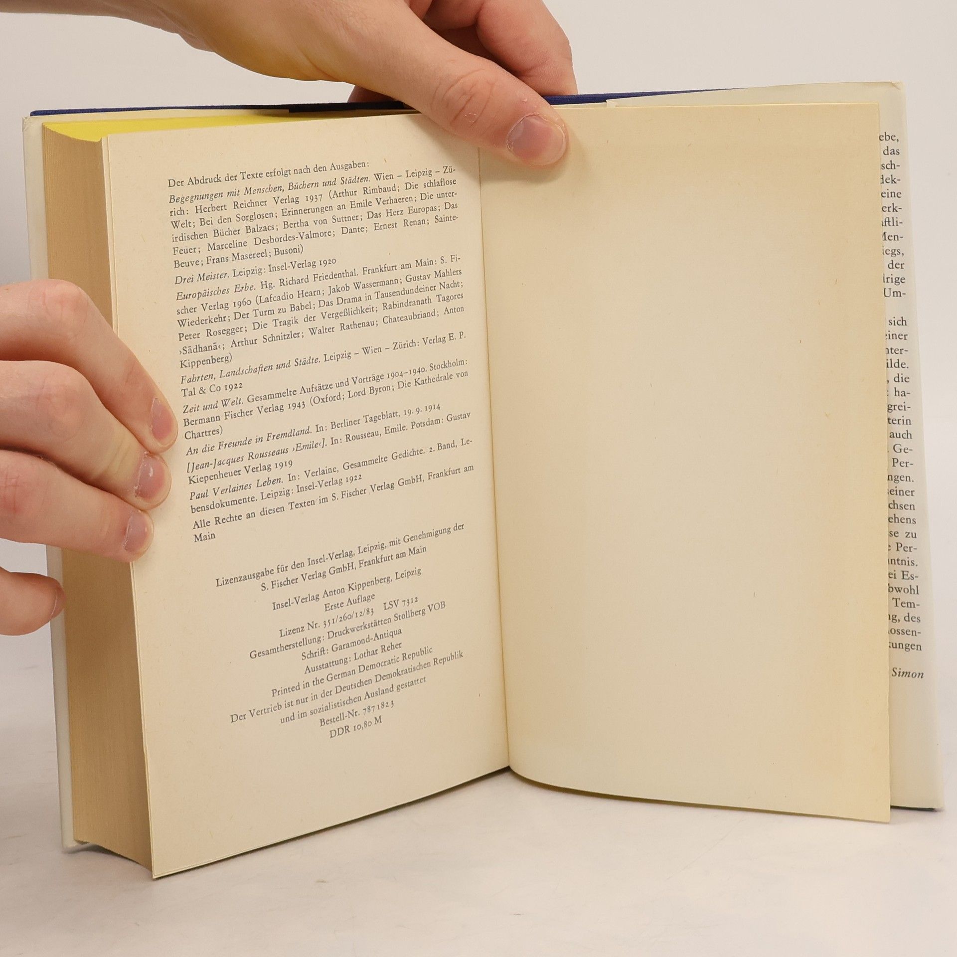 Stefan Zweig Essays. Auswahl 1907-1924