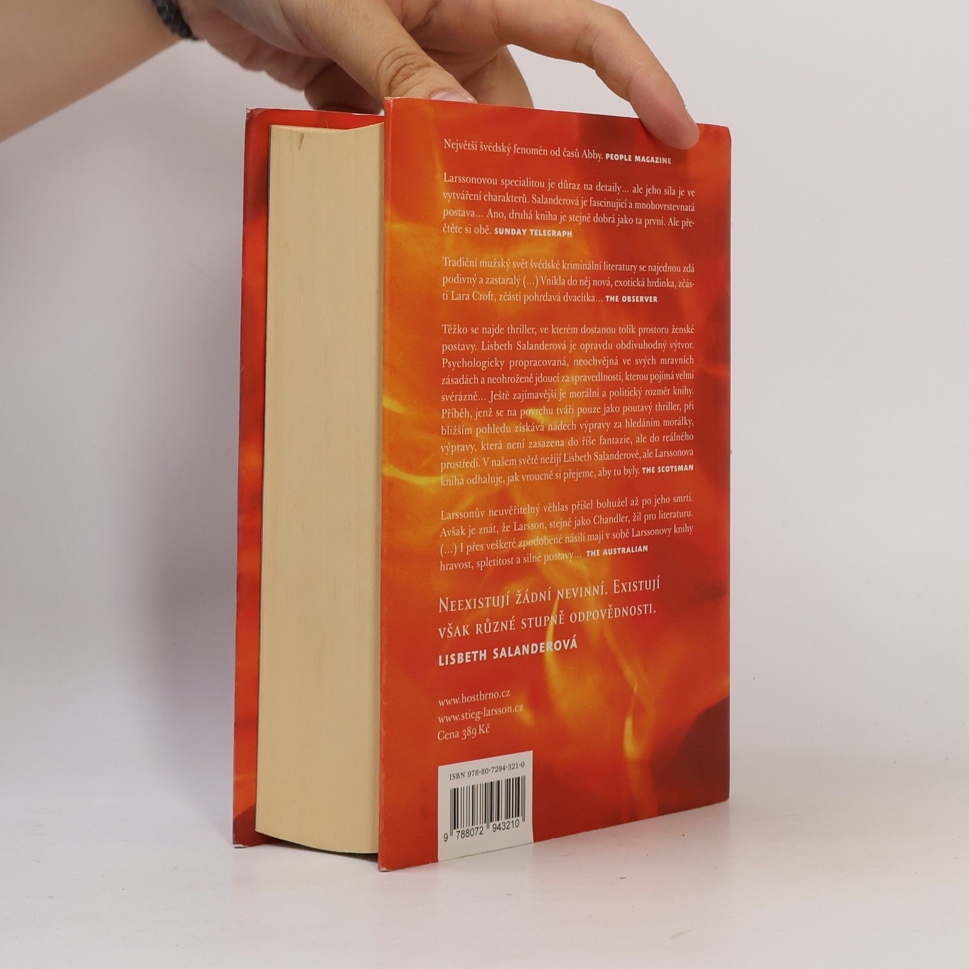Stieg Larsson Dívka, která si hrála s ohněm