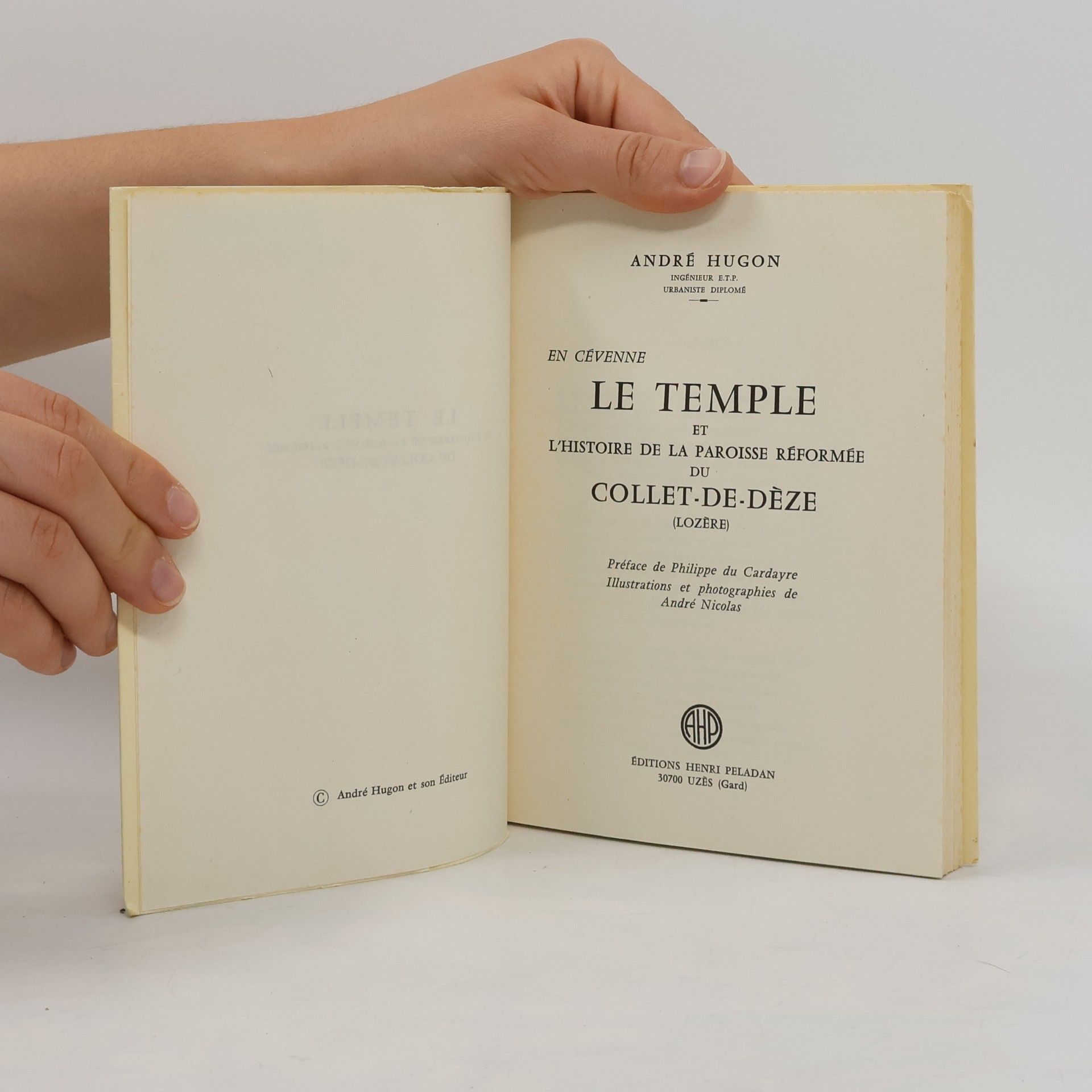 André Hugon Le Temple et l'histoire de la paroisse réformée du Collet de Dèze