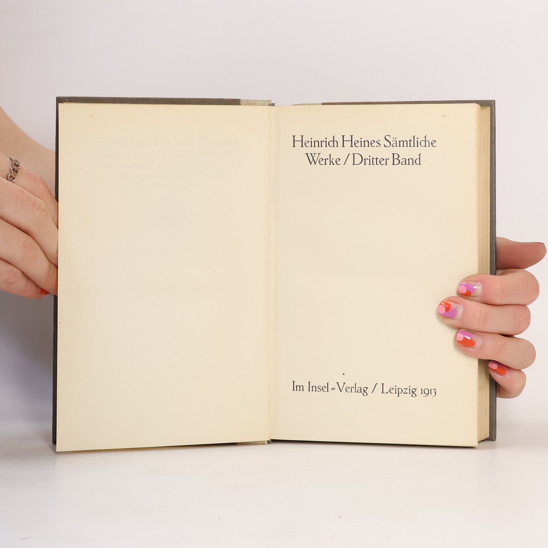 Heinrich Heine Heinrich Heines Sämtliche Werke, Band 3