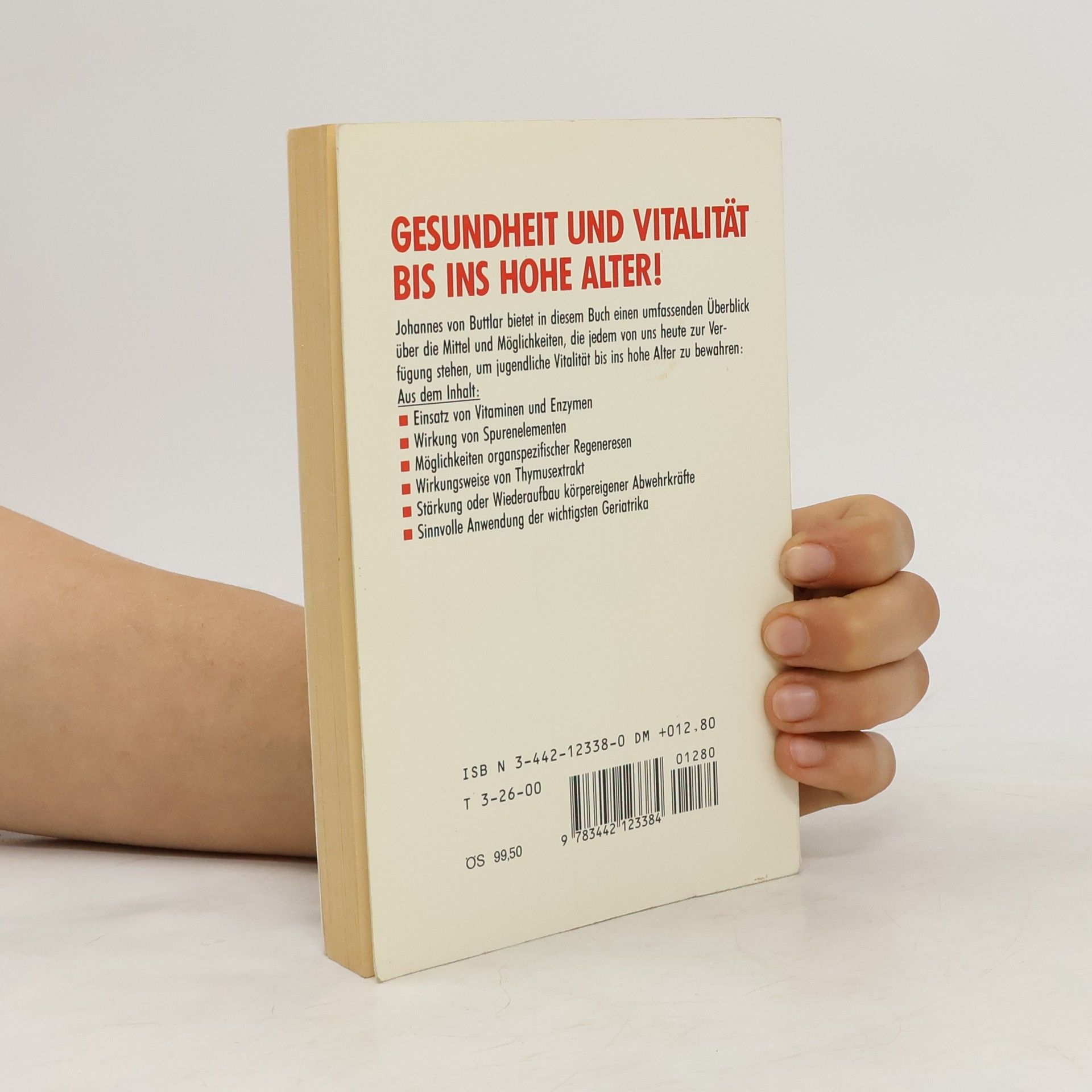 Johannes v. Buttlar Die biologische Chance