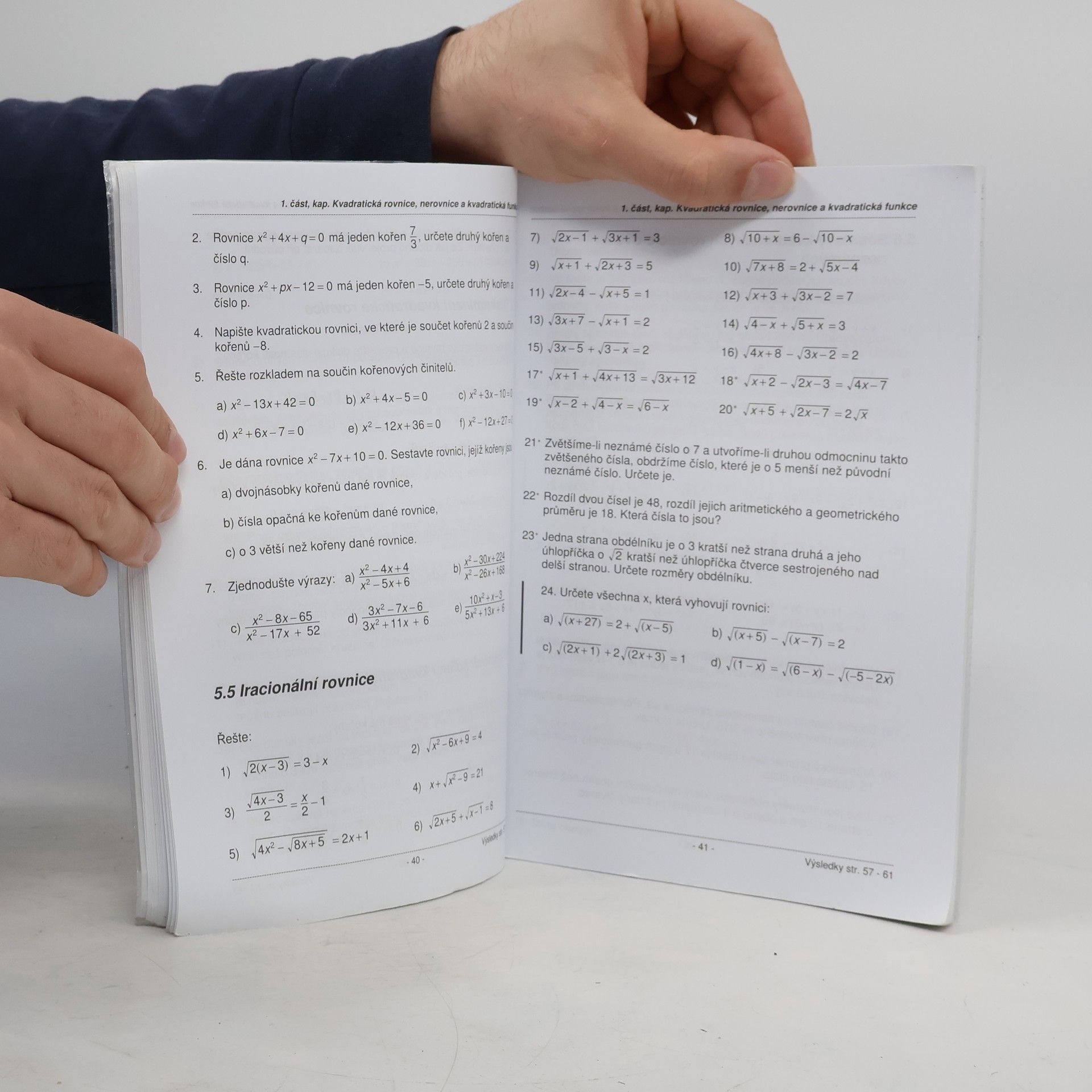 Jaroslav Klodner Sbírka úloh z matematiky pro obchodní akademie a střední odborné školy