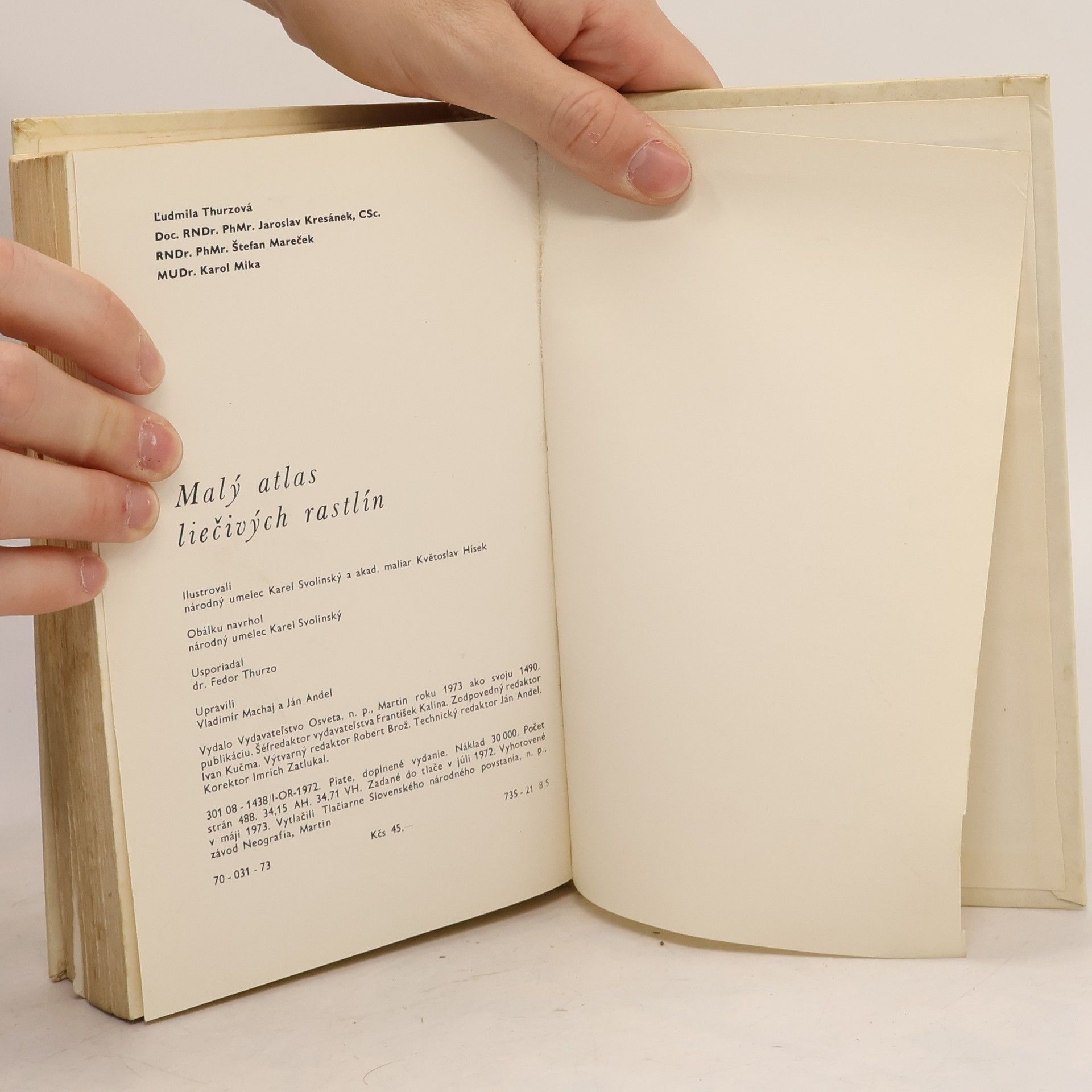 Ludmila Thurzová Malý atlas liečivých rastlín